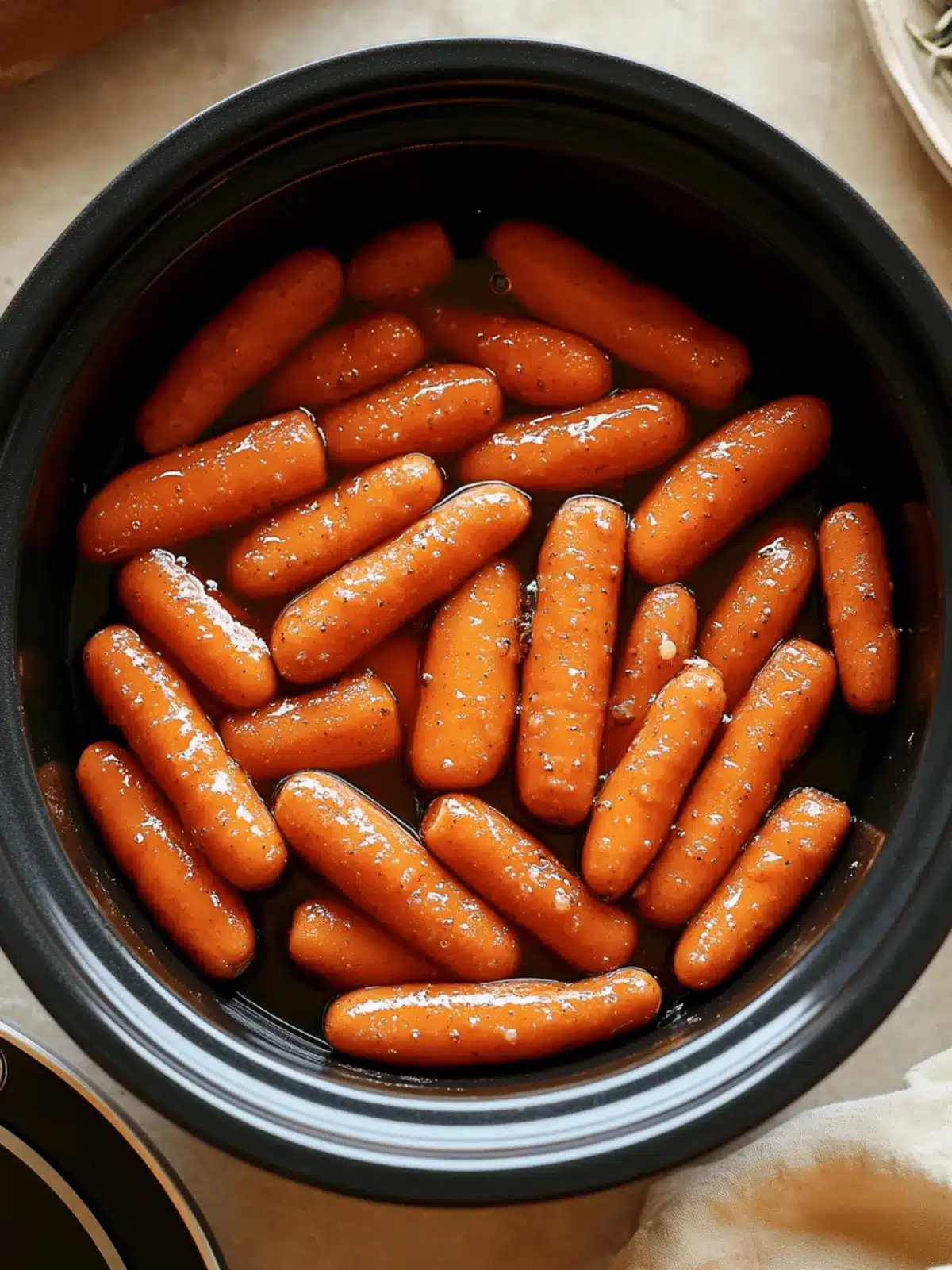 Slow Cooker Maple And Brown Sugar Glazed Carrots You’ll Love 4 Slow Cooker Maple & Brown Sugar Glazed Carrot