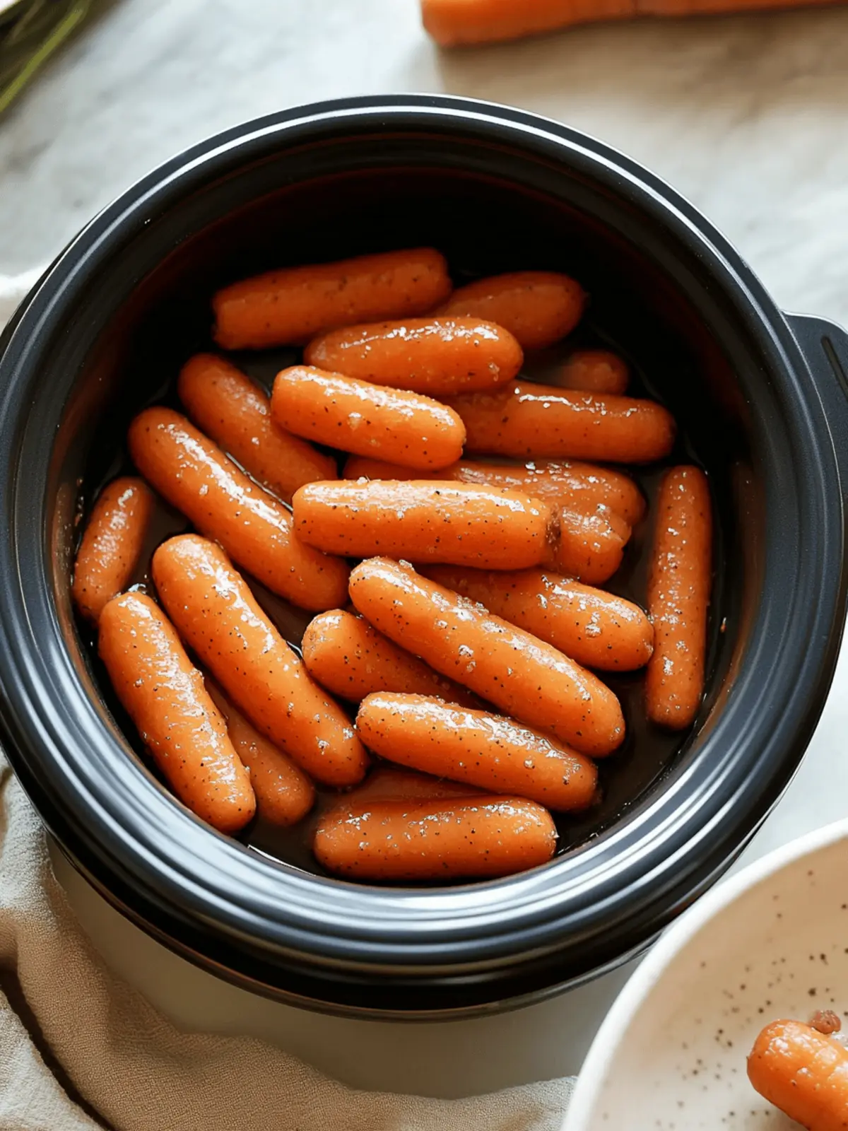Slow Cooker Maple And Brown Sugar Glazed Carrots You’ll Love 3 Slow Cooker Maple & Brown Sugar Glazed Carrot