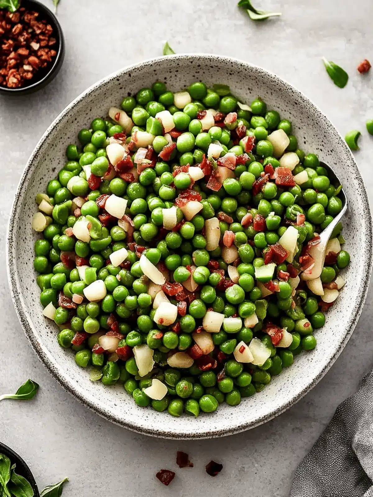 Thanksgiving Peas with Pancetta and Pears for a Festive Twist 5 Thanksgiving Peas
