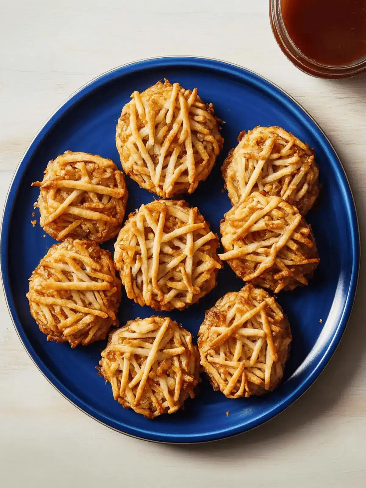 Sweet and Salty Latke Cookies with Apple Caramel Drizzle 4 Latke Cookies