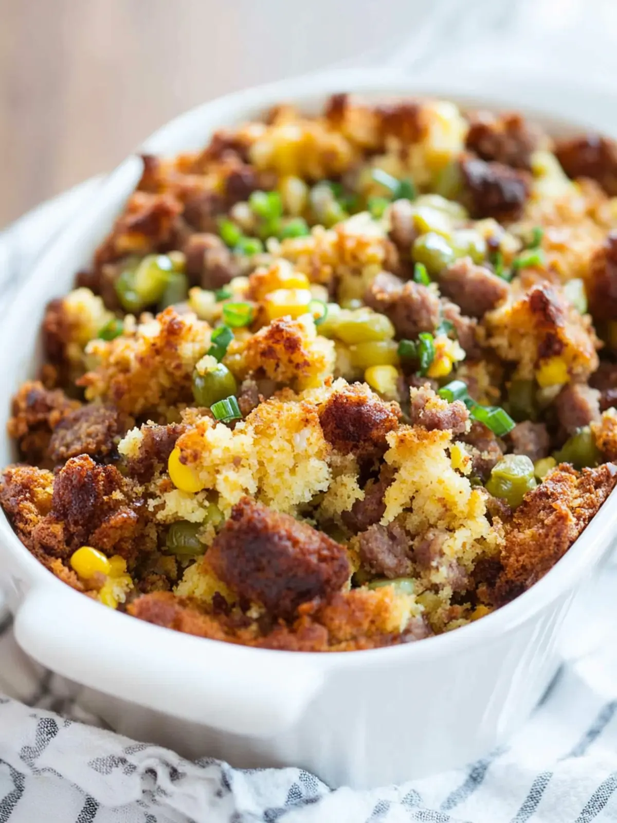 Savory Cornbread Dressing with Sausage for a Cozy Holiday Feast 4 Cornbread Dressing with Sausage