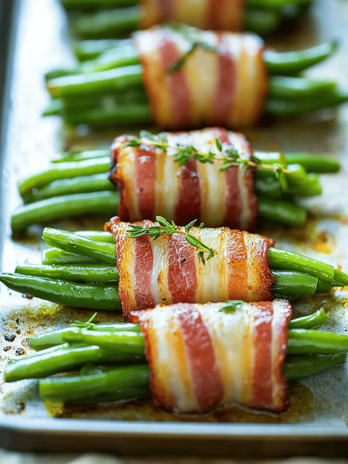 Savor Bacon Green Bean Bundles for a Flavorful Twist! 3 Bacon Green Bean Bundles
