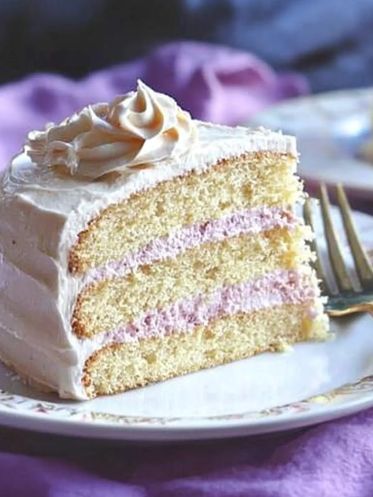 Champagne Cake with Champagne Italian Meringue Buttercream