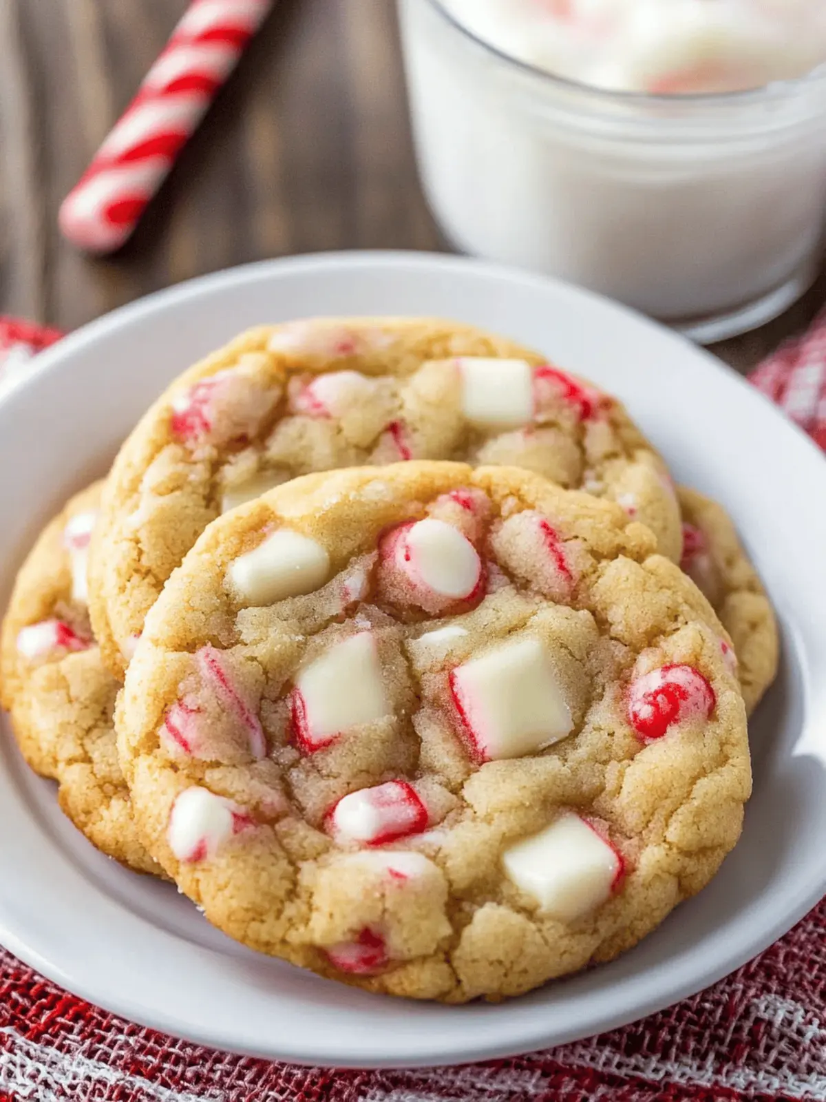 Decadent White Chocolate Candy Cane Cookies to Delight You 4 White Chocolate Candy Cane Cookies