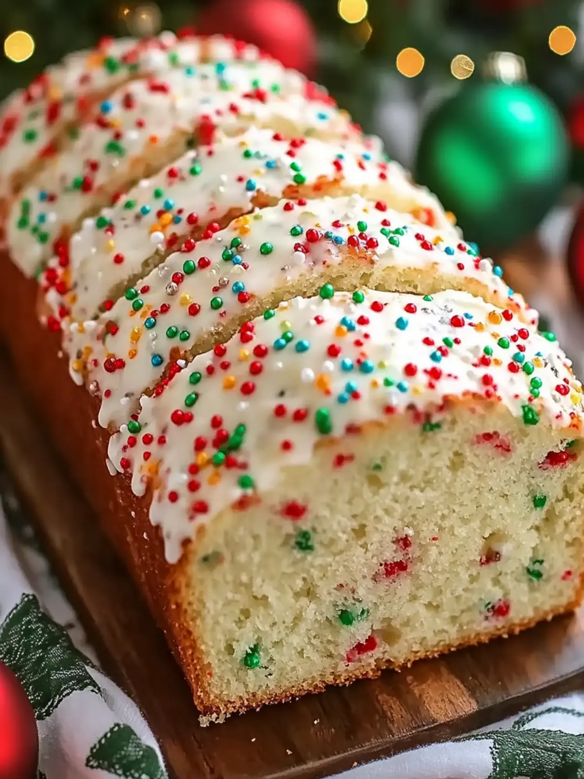 Christmas Sprinkle Buttermilk Bread