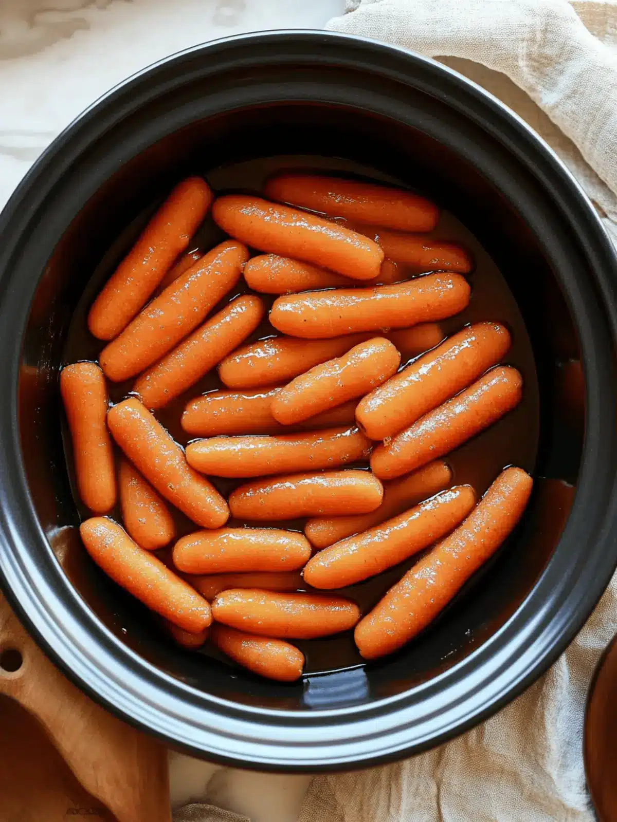 Slow Cooker Maple And Brown Sugar Glazed Carrots You’ll Love 5 Slow Cooker Maple & Brown Sugar Glazed Carrot