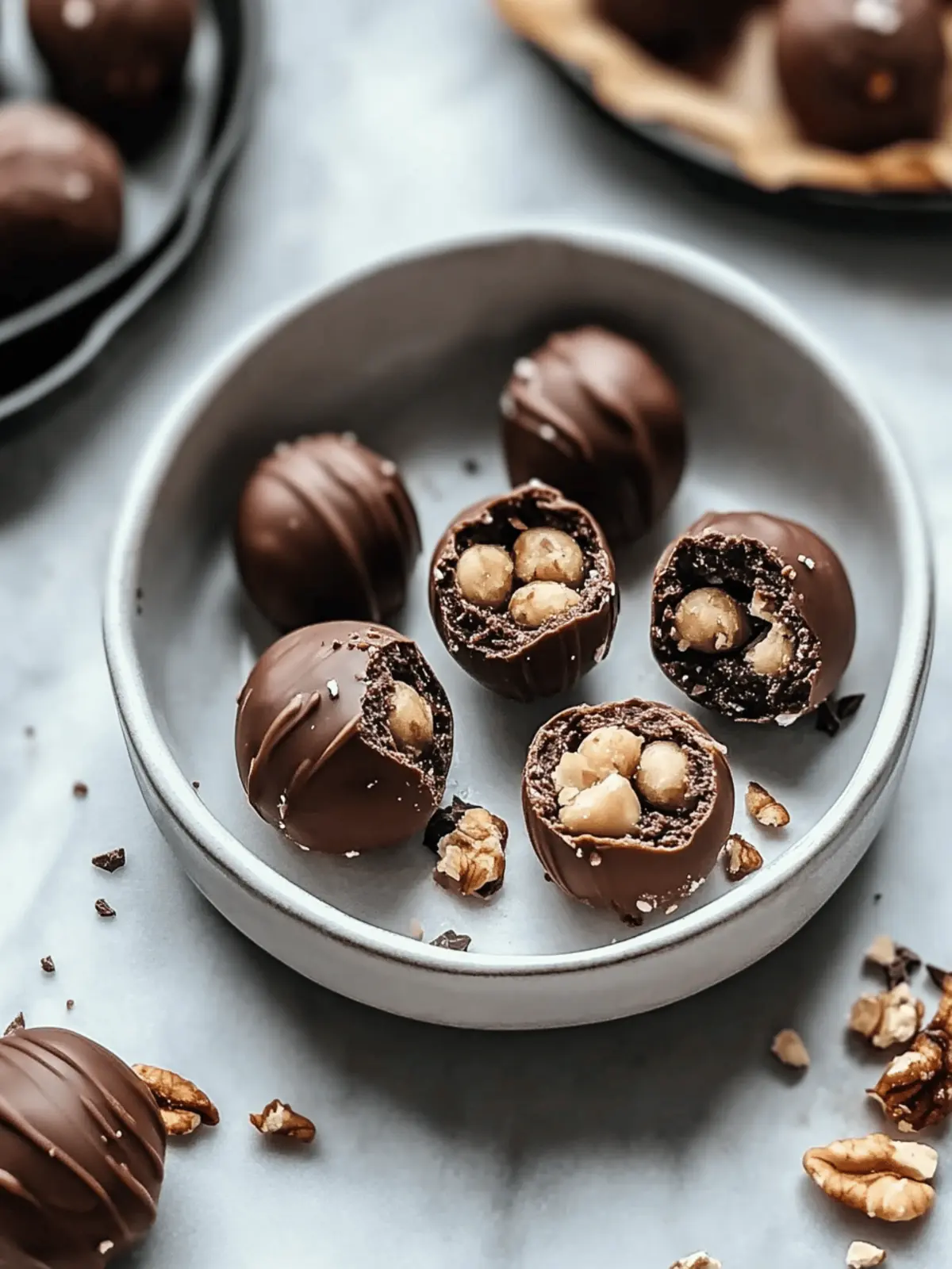 Indulge in Nutty Chocolate Ball Cookies with Creamy Bliss 4 Nutty Chocolate Ball Cookies