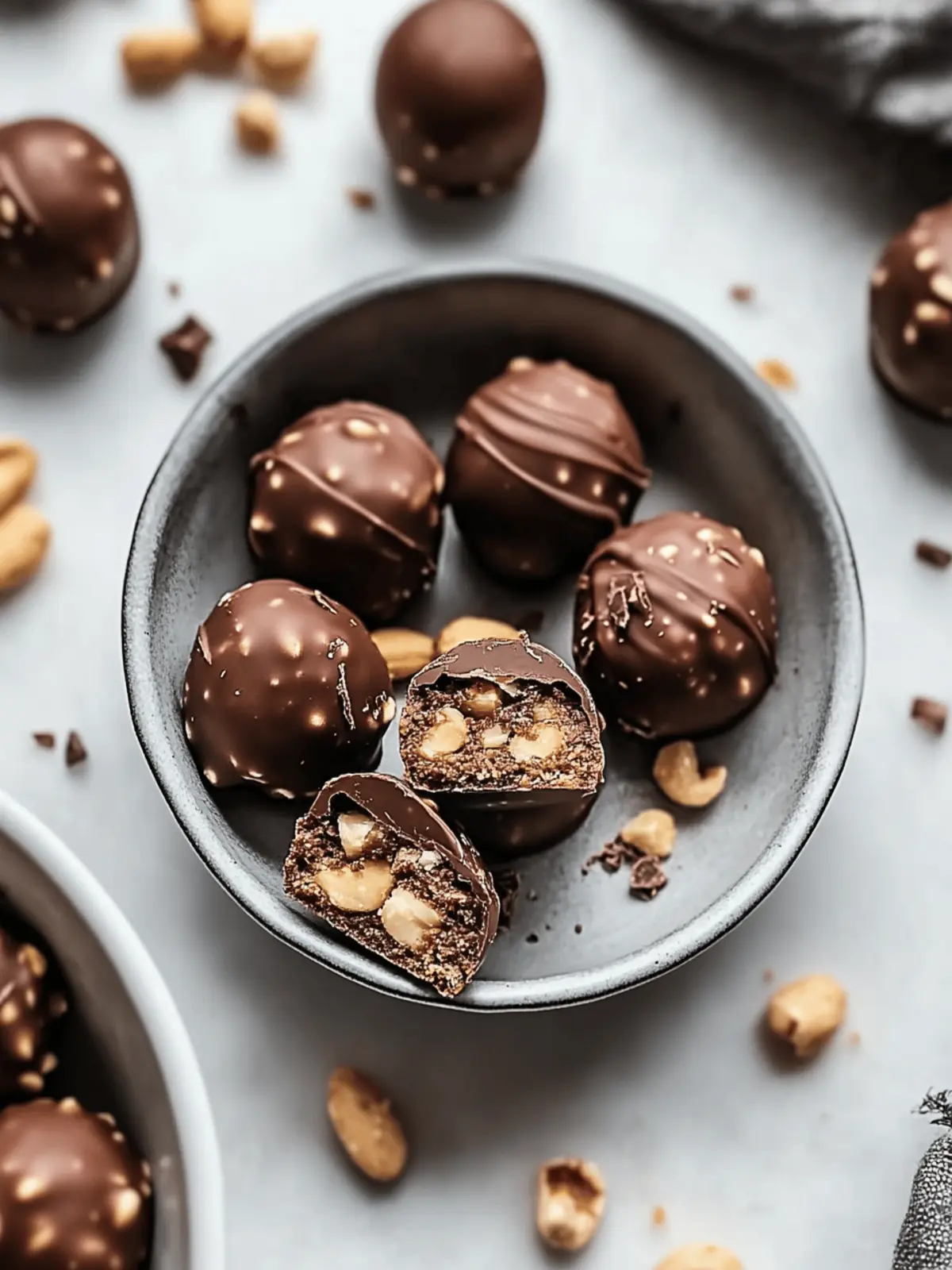 Indulge in Nutty Chocolate Ball Cookies with Creamy Bliss 2 Nutty Chocolate Ball Cookies