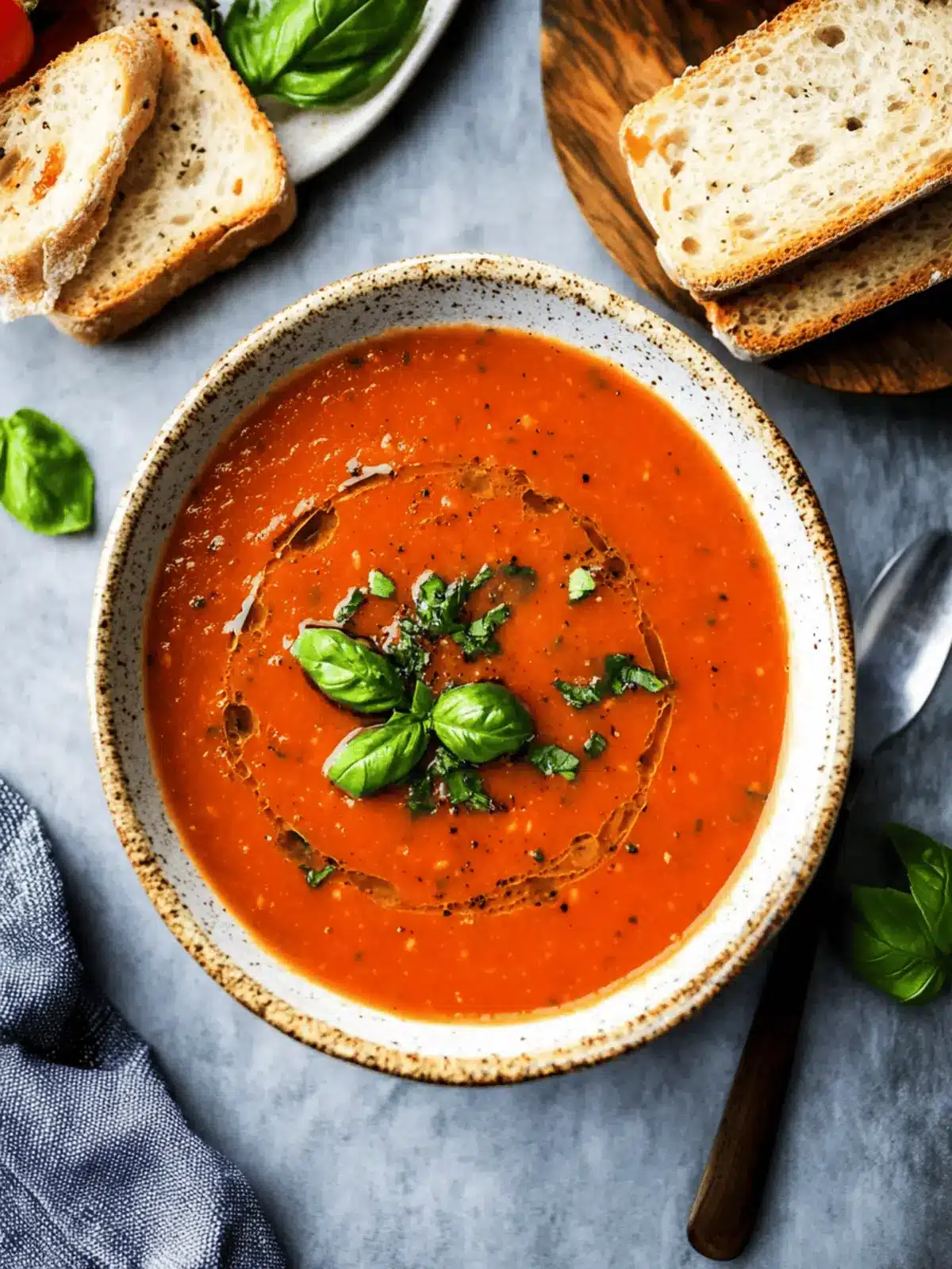 Irresistible Roasted Tomato Basil Soup - Vegan Comfort in a Bowl 2 Roasted Tomato Basil Soup