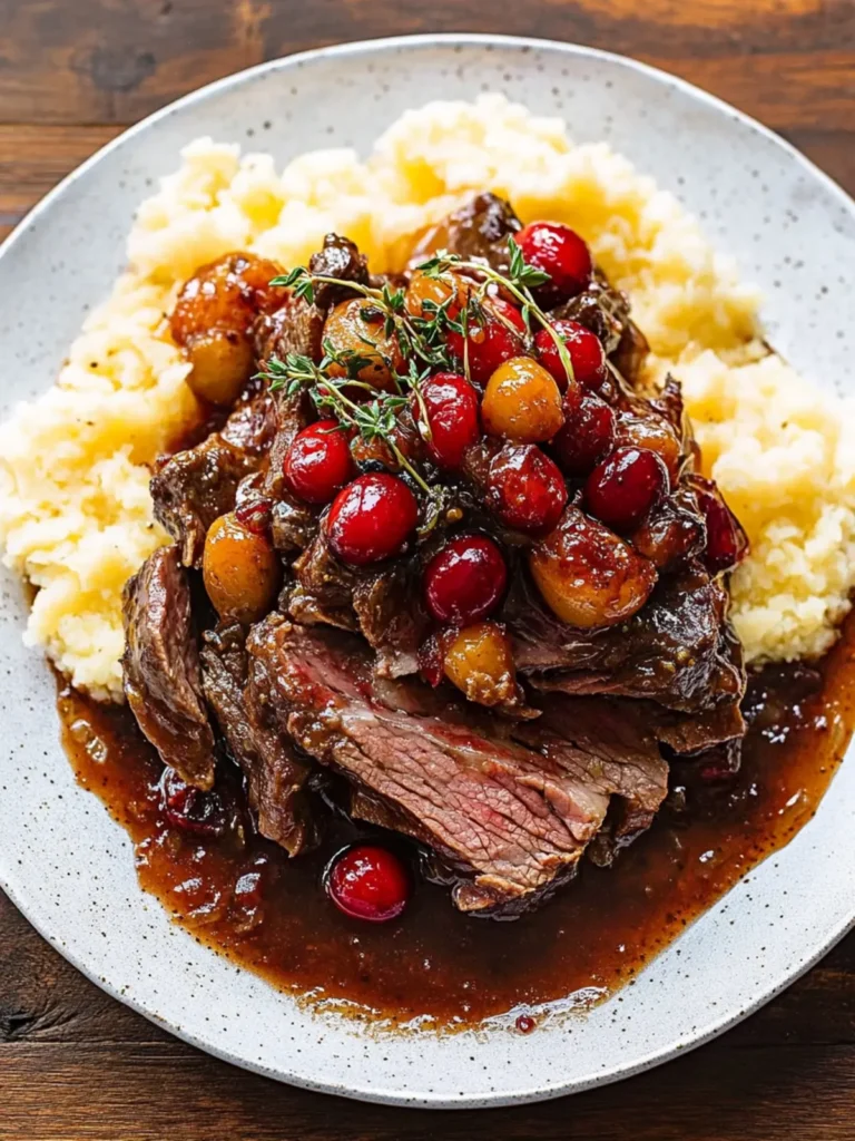 Cranberry Balsamic Roast Beef