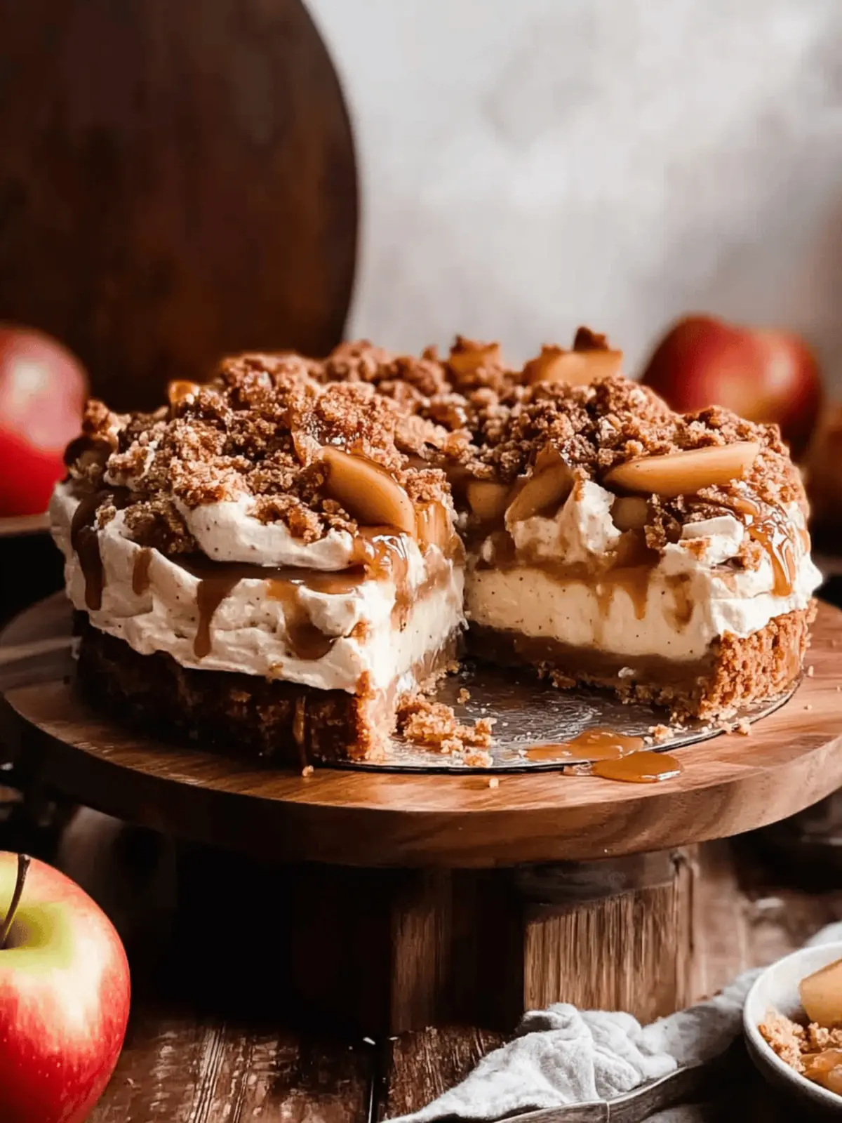 Decadent Salted Caramel Apple Pie Cheesecake Delight 2 salted caramel apple pie cheesecake