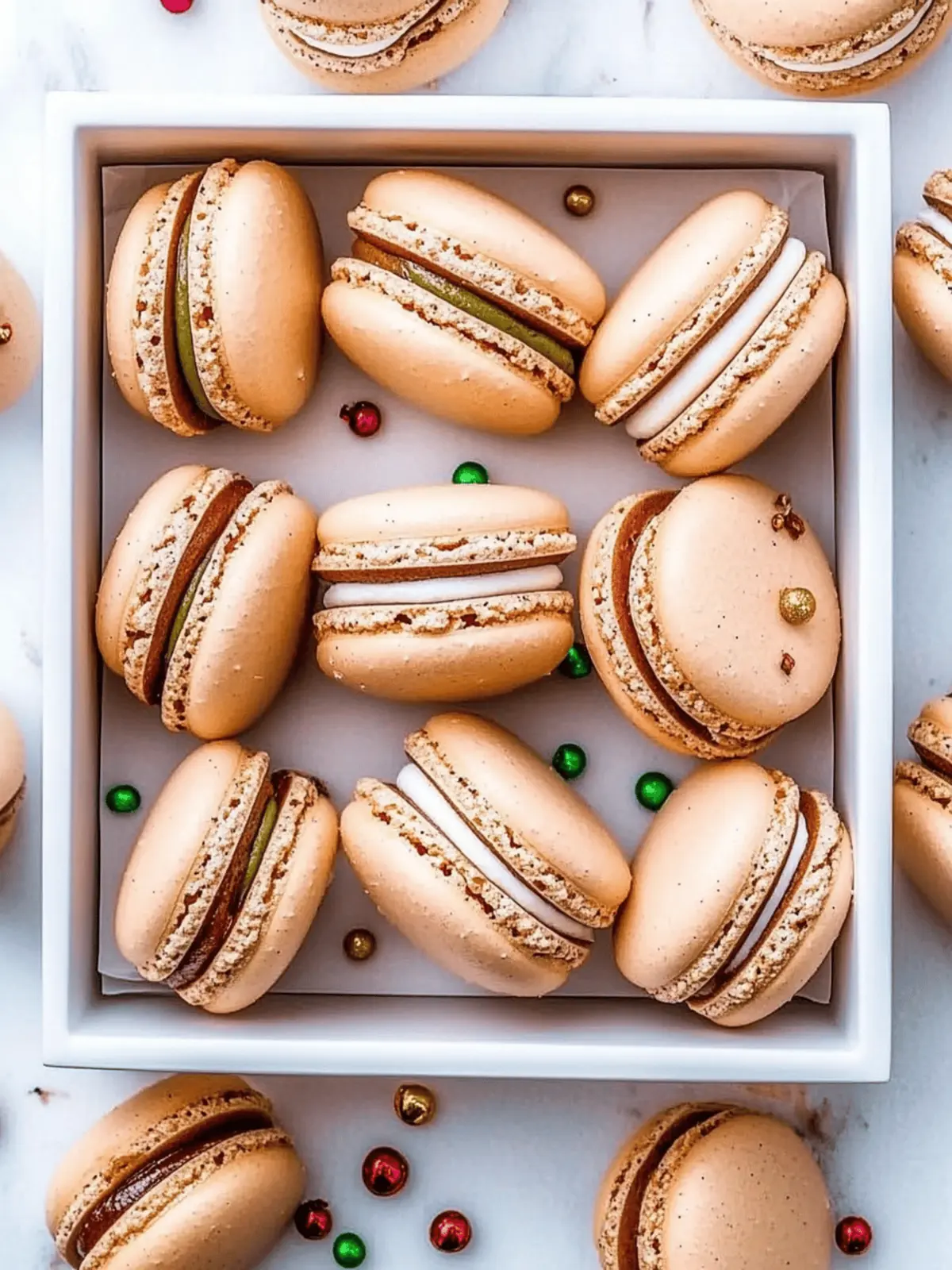 Gingerbread Macarons to Sweeten Your Holiday Celebration 2 Gingerbread Macarons