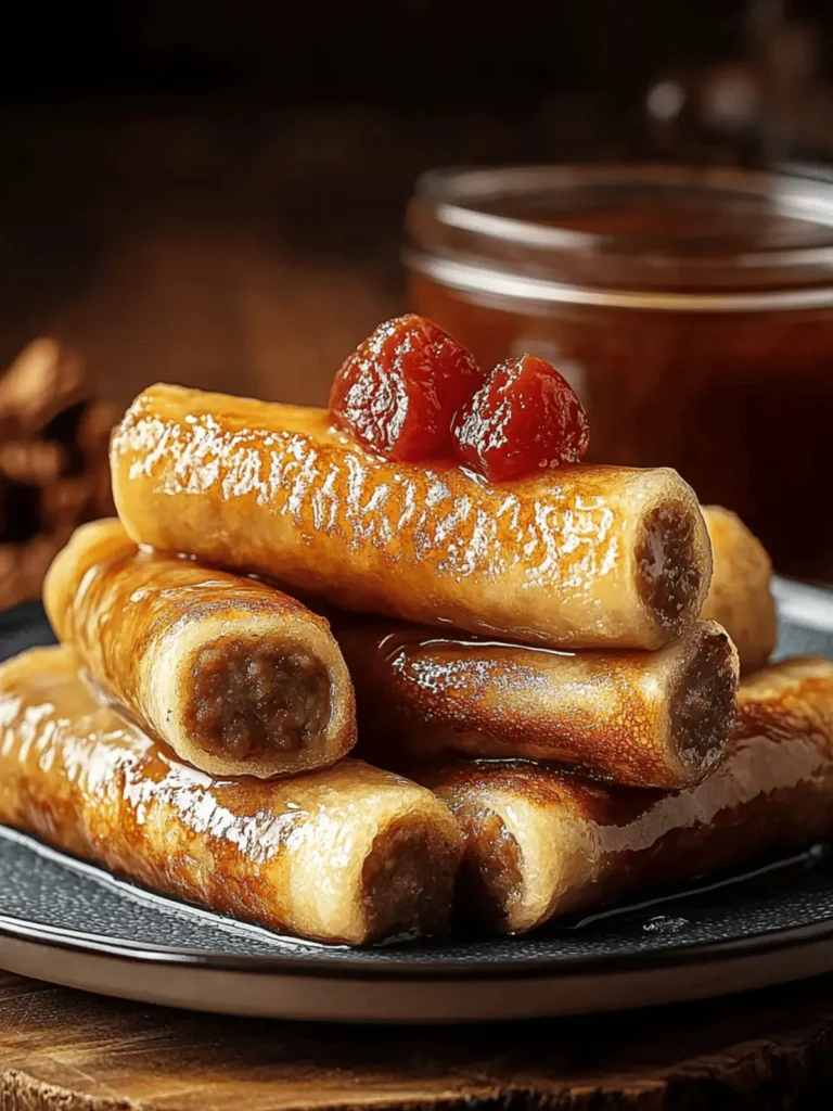 Sausage French Toast Roll-Ups