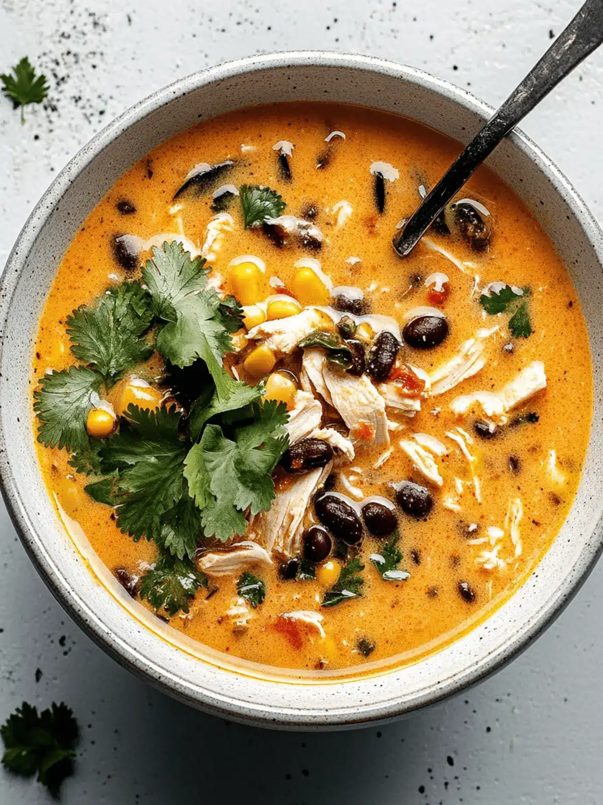 Chicken, Poblano, and Black Bean Soup