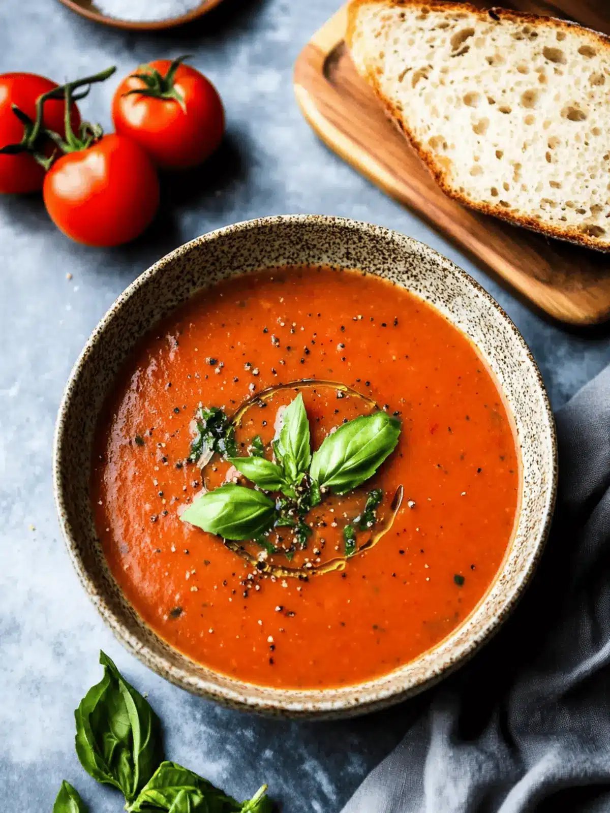 Irresistible Roasted Tomato Basil Soup - Vegan Comfort in a Bowl 3 Roasted Tomato Basil Soup