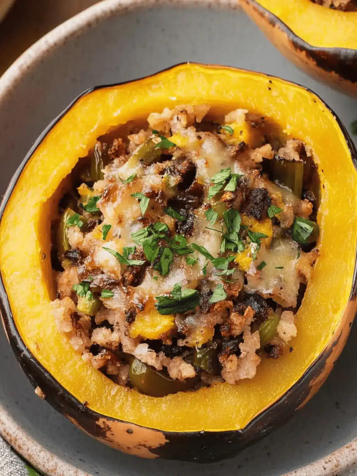 Delicious Vegan Stuffed Acorn Squash for Fall Flavor Bliss 4 Vegan Stuffed Acorn Squash
