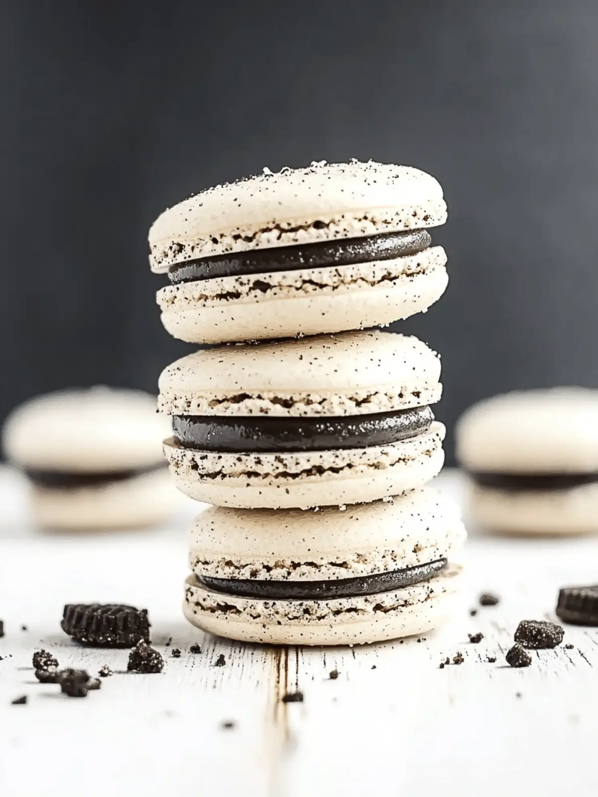 Indulge in Delightful Oreo Macarons for Sweet Moments 3 Oreo Macarons