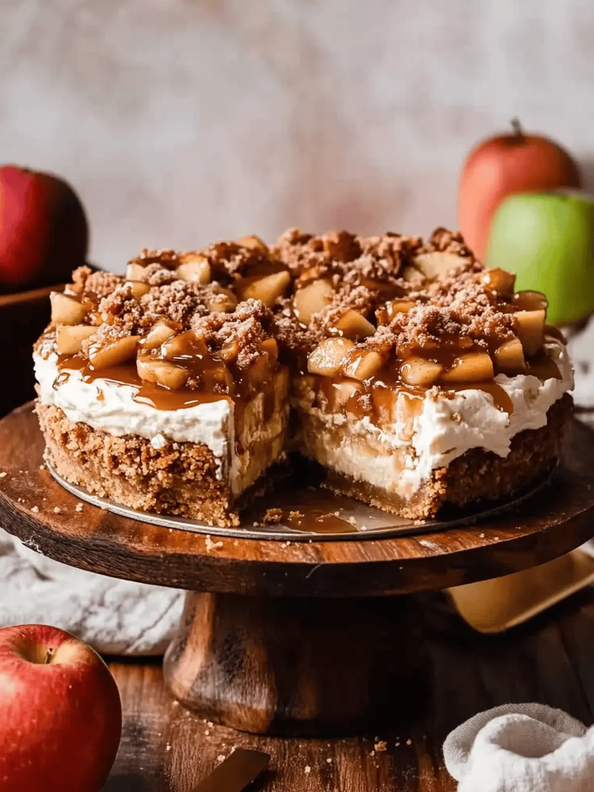 Decadent Salted Caramel Apple Pie Cheesecake Delight 4 salted caramel apple pie cheesecake