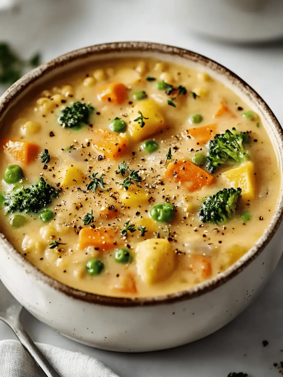 Veggie Pot Pie Soup