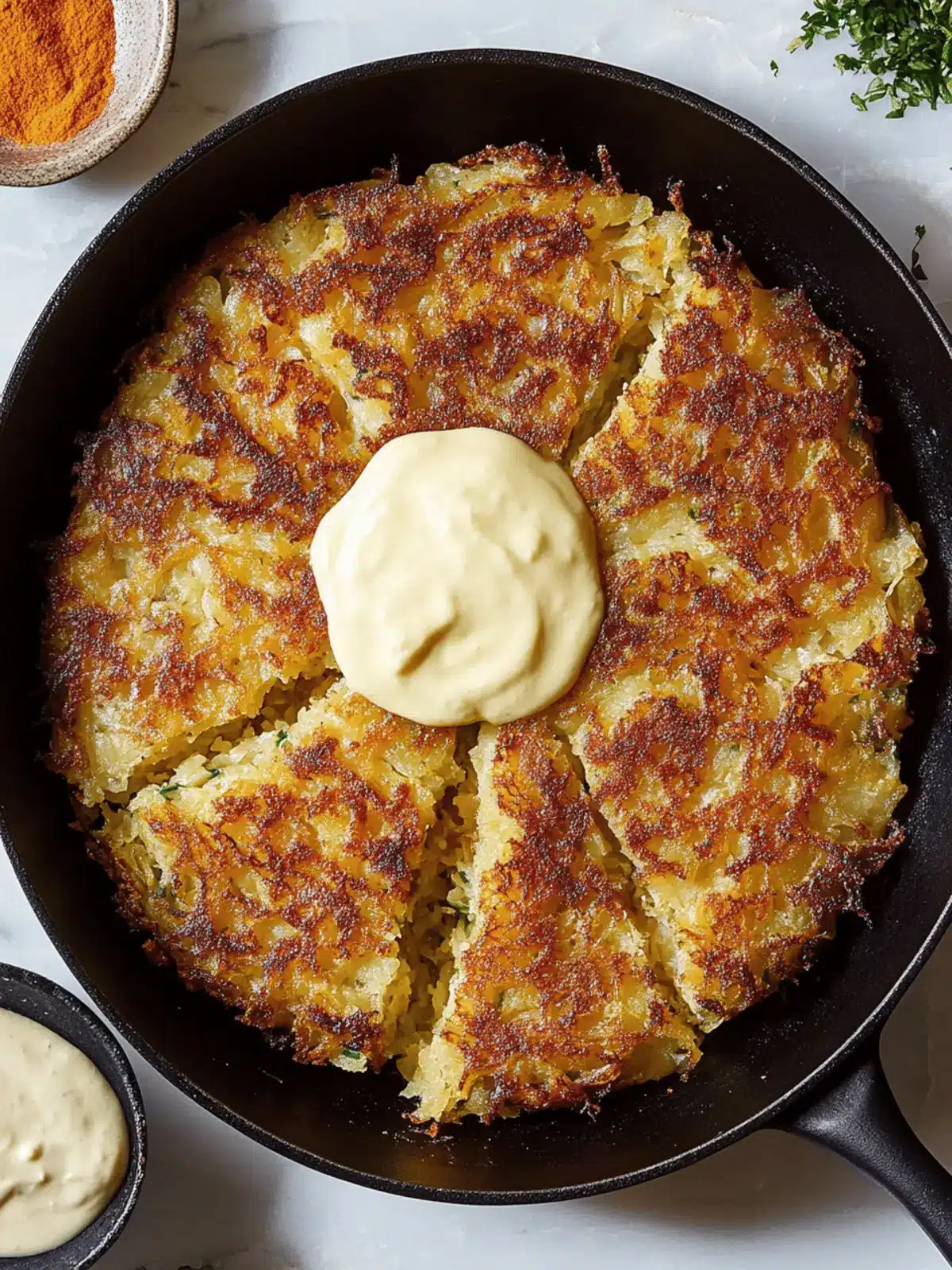 Giant Skillet Latke That Makes Comfort Food a Breeze 3 Giant Skillet Latke