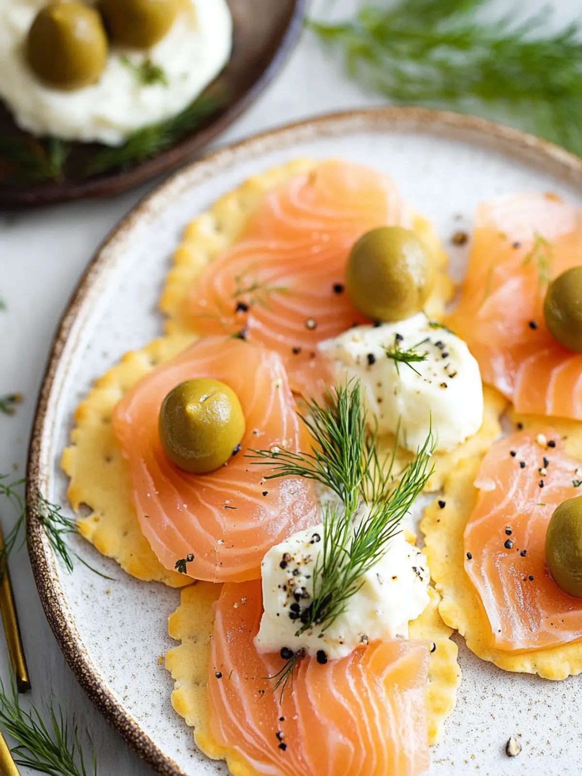Smoked Salmon Crackers