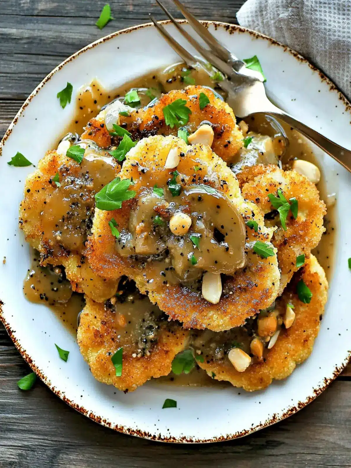 Vegan Crispy Black Pepper Cauliflower Steaks That Impress 2 Vegan Crispy Black Pepper Cauliflower Steaks