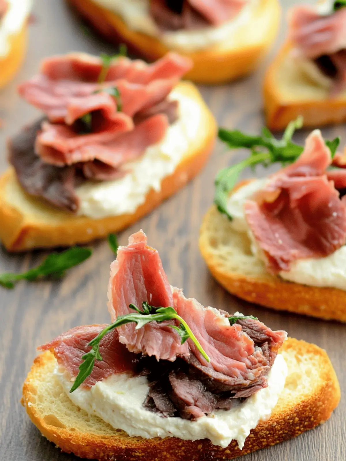Savory Roast Beef Crostini: A Simple, Elegant Appetizer 5 Roast Beef Crostini