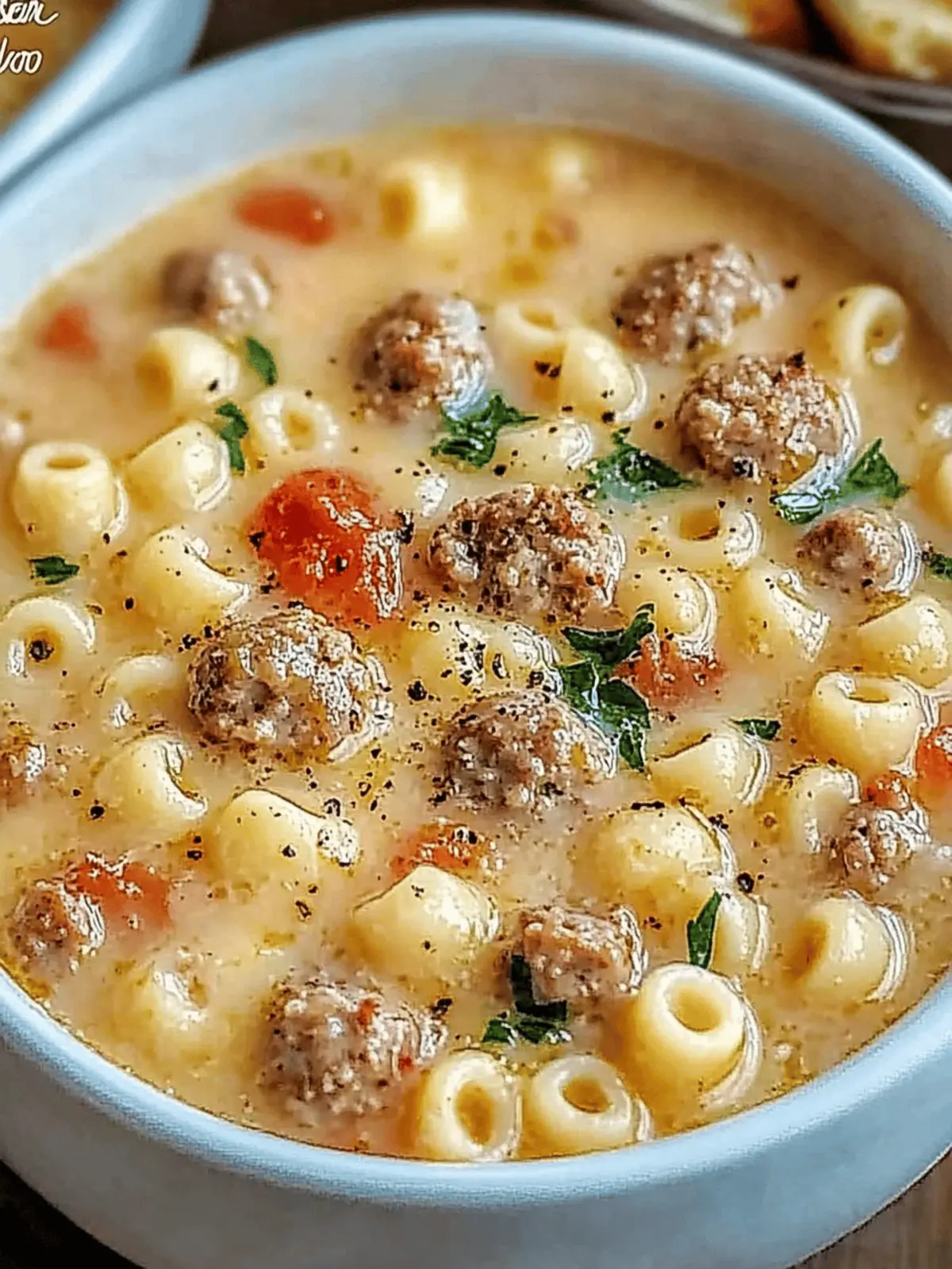Creamy Parmesan Italian Sausage Ditalini Soup to Warm Your Soul 4 Parmesan Italian Sausage Ditalini Soup