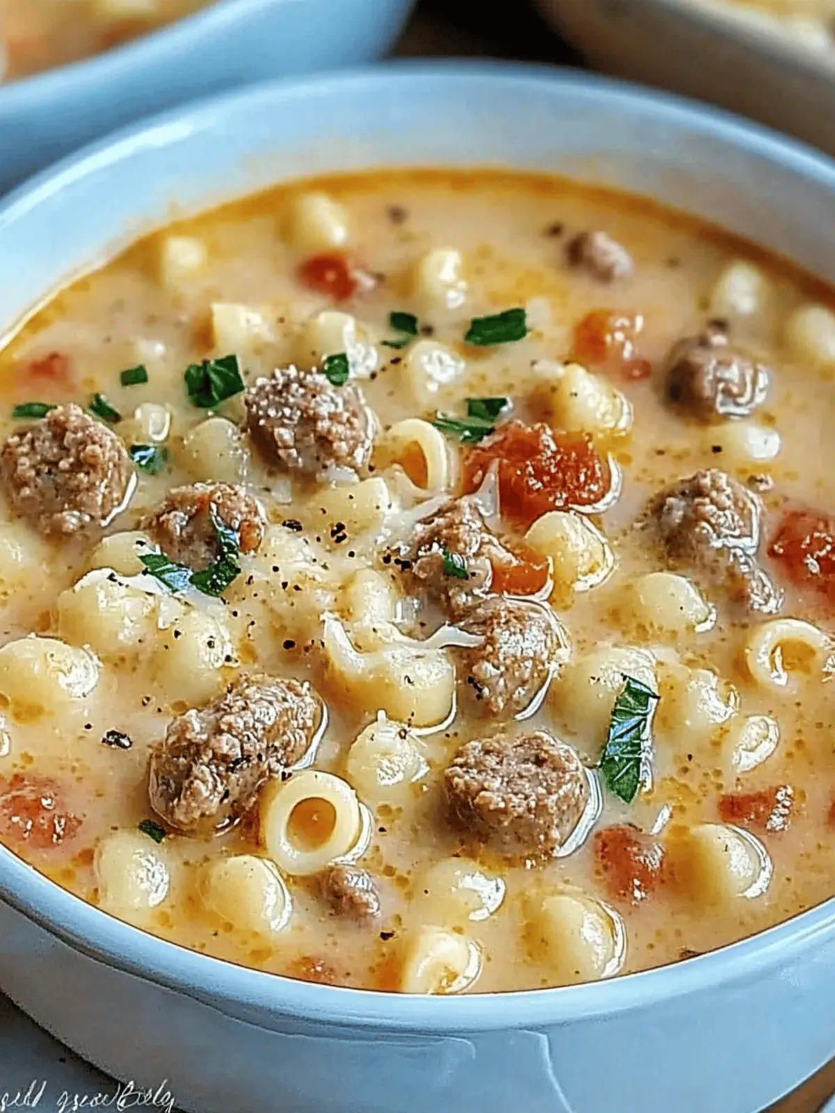 Creamy Parmesan Italian Sausage Ditalini Soup to Warm Your Soul 2 Parmesan Italian Sausage Ditalini Soup