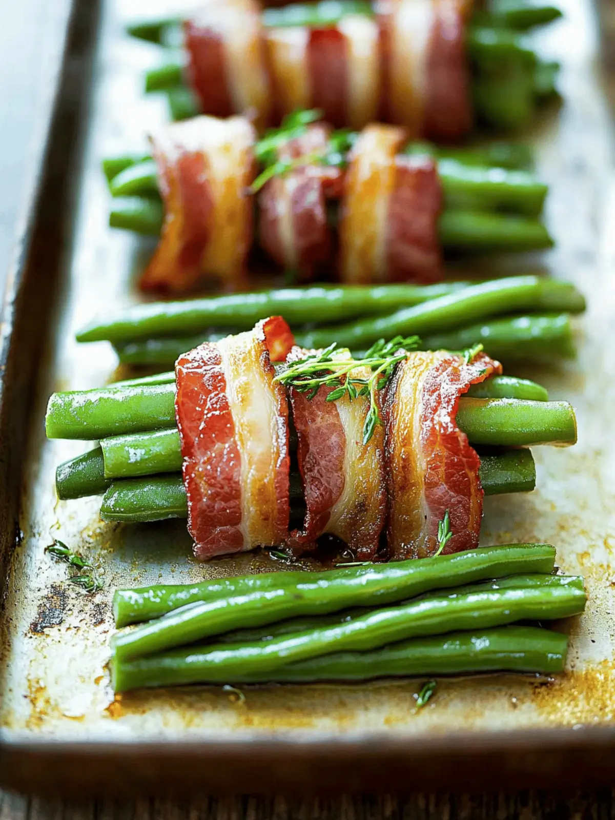 Savor Bacon Green Bean Bundles for a Flavorful Twist! 4 Bacon Green Bean Bundles