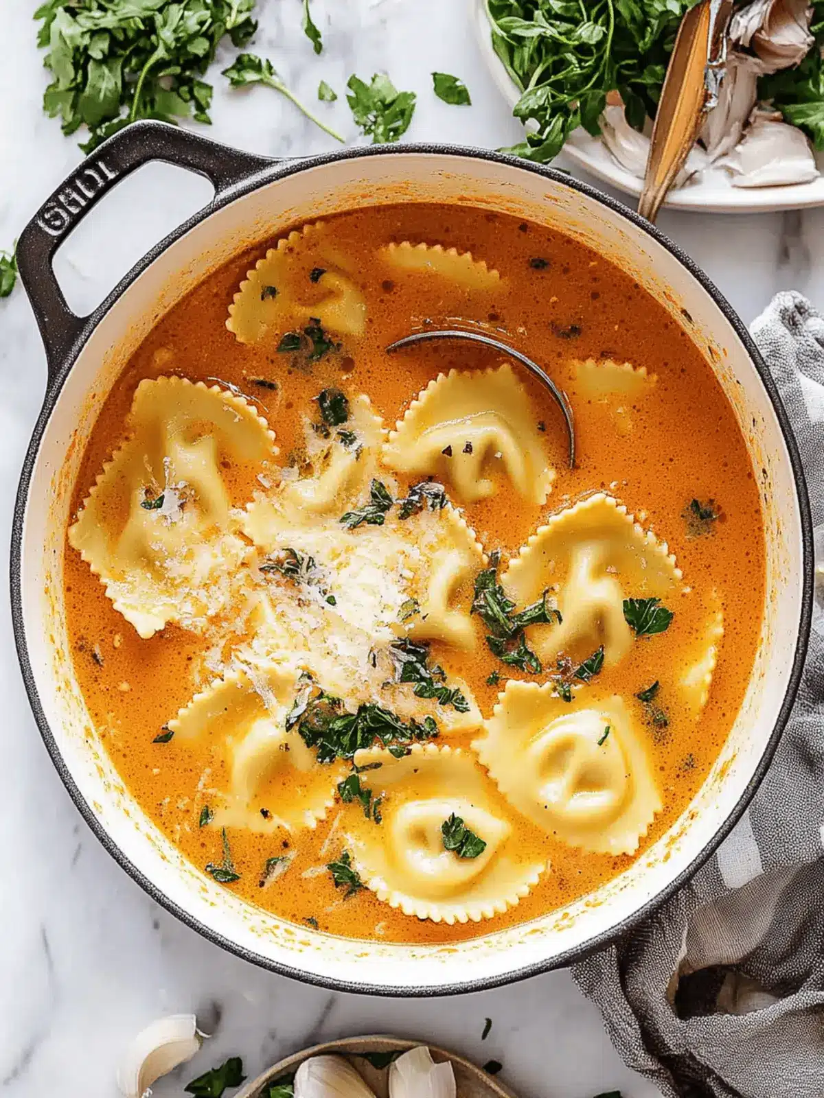 One Pot Ravioli Soup: Comfort in Every Delicious Spoonful 2 One Pot Ravioli Soup