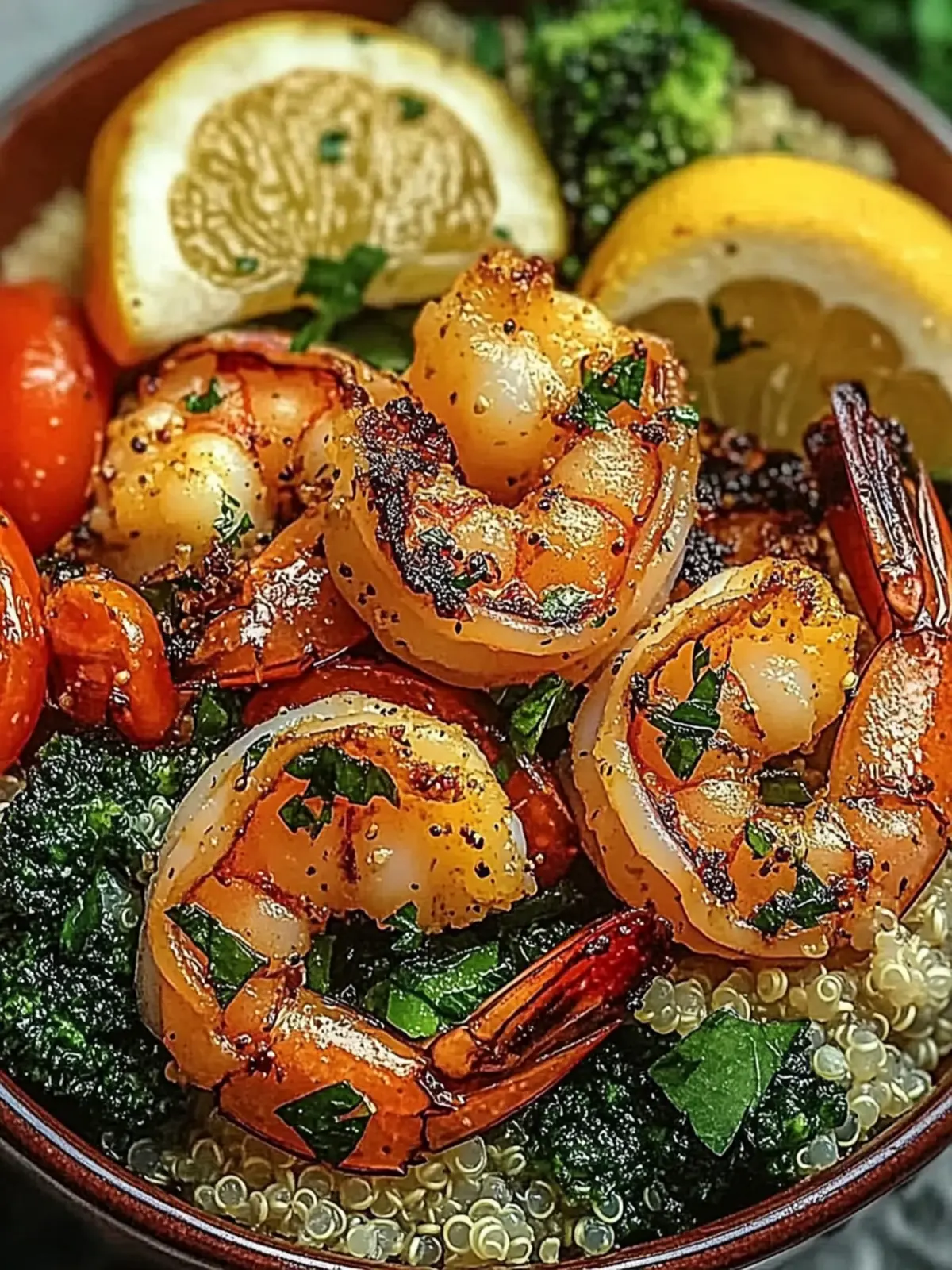 Garlic Shrimp & Quinoa Bowl for a Flavor-Packed Morning Boost 2 Garlic Shrimp & Quinoa Bowl