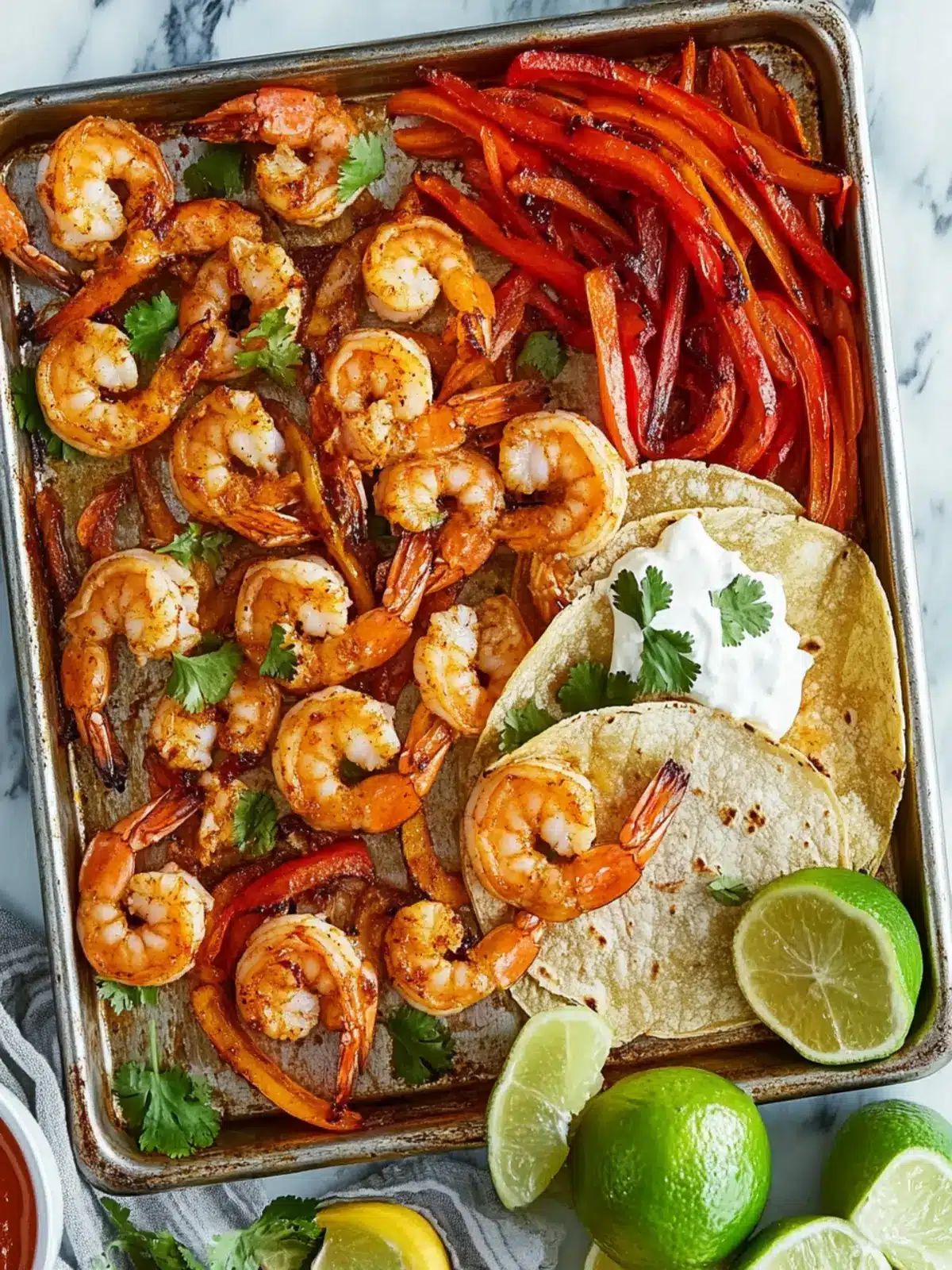 Sheet Pan Shrimp Fajitas: Quick, Colorful Dinner Delight 3 Sheet Pan Shrimp Fajitas