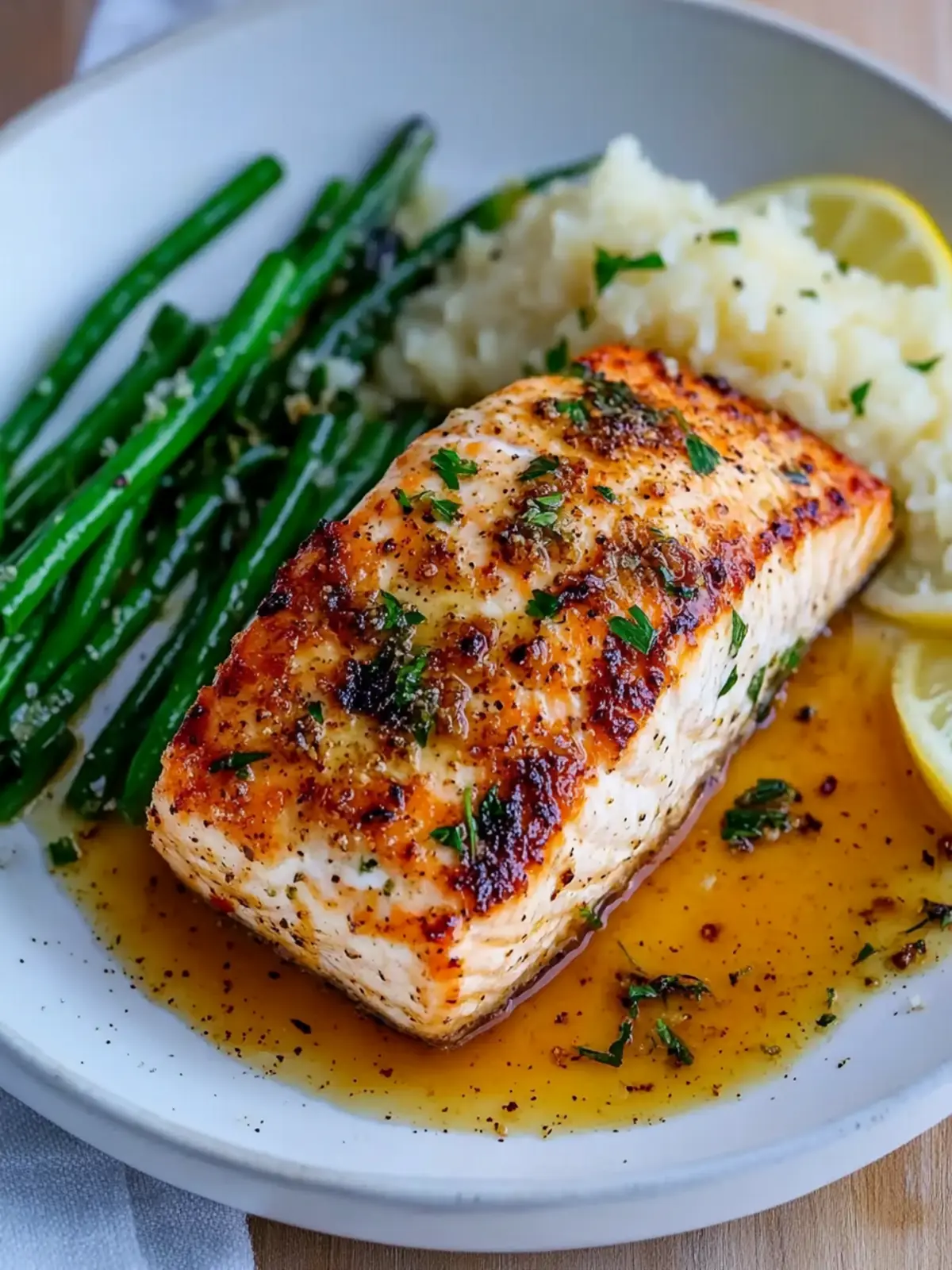 Baked Lemon Garlic Butter Salmon in 15 Minutes Flat 2 Baked Lemon Garlic Butter Salmon