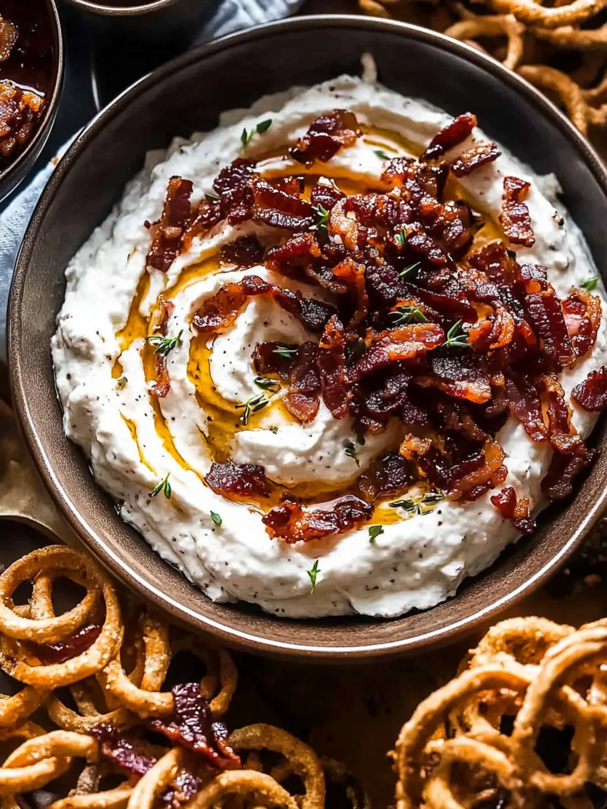 Whipped Goat Cheese Candied Bacon Dip That Wows Every Time 3 Whipped Goat Cheese Candied Bacon Dip
