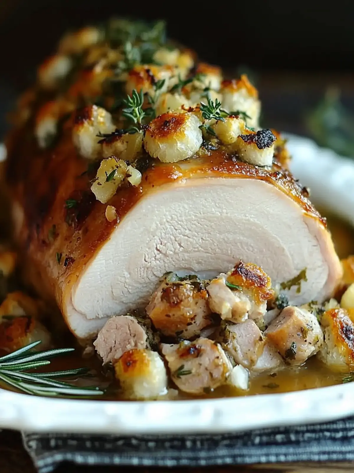 Savory Stuffed Turkey Breast with Sausage & Herbs Recipe 2 Stuffed TurkeyBreast with Sausage & Herbs