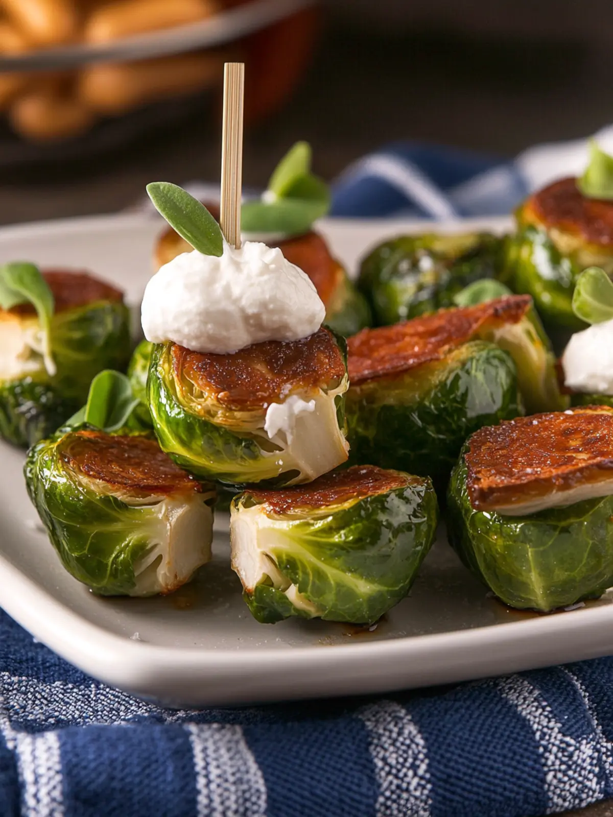Savory Stuffed Brussels Sprouts with Creamy Ricotta Bliss 4 Stuffed Brussels Sprouts