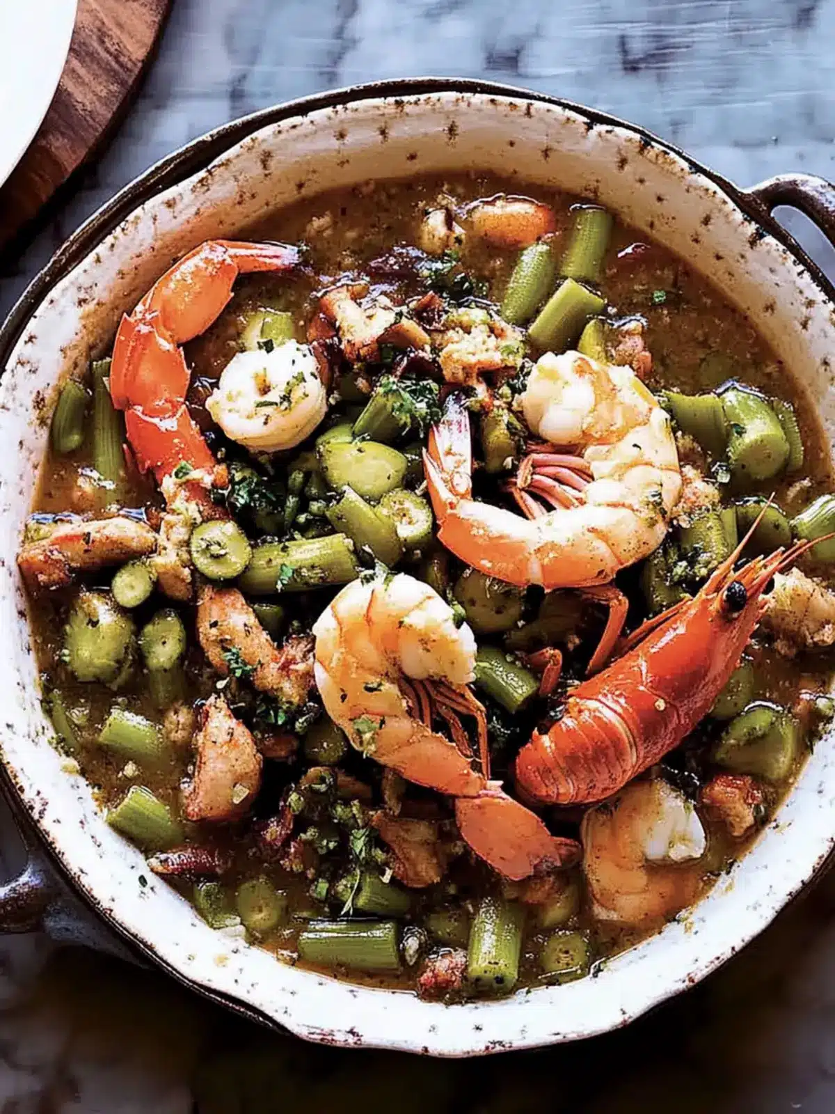 Savor the Flavor: Okra Gumbo with Blue Crabs and Shrimp 4 Okra Gumbo with Blue Crabs and Shrimp