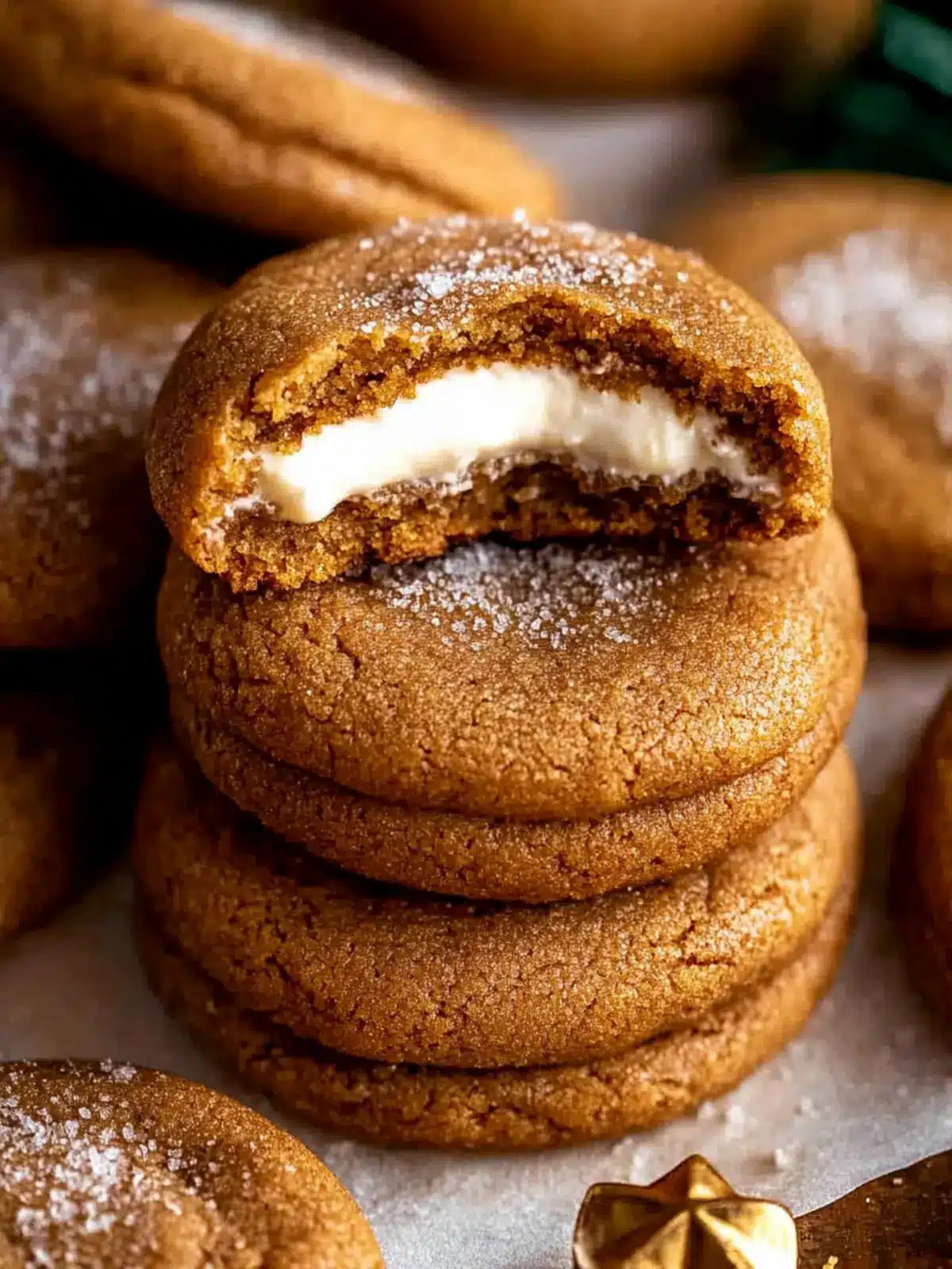 Gingerbread Cheesecake Cookies That Bring Holiday Cheer 2 Gingerbread Cheesecake Cookies