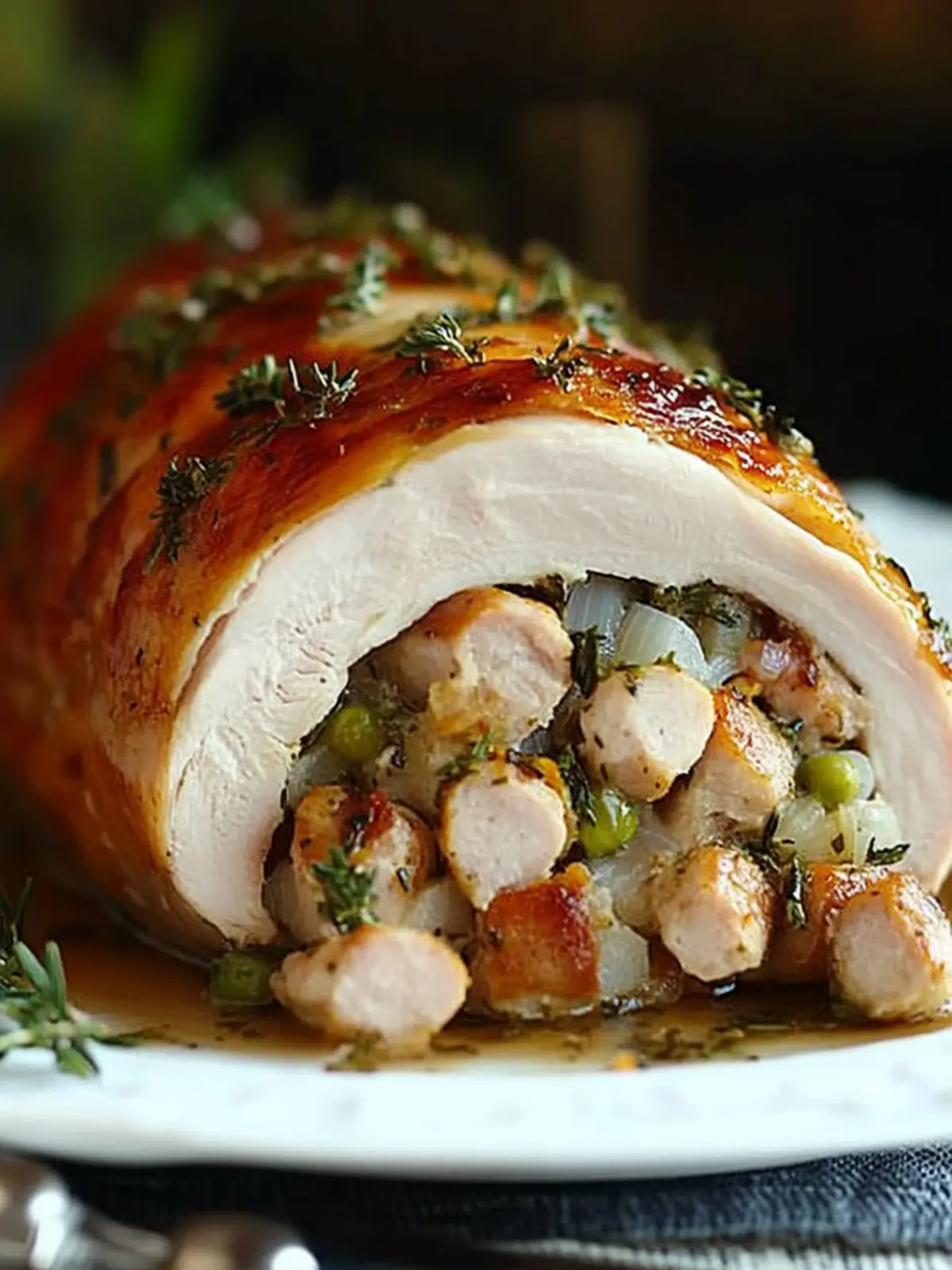 Savory Stuffed Turkey Breast with Sausage & Herbs Recipe 5 Stuffed TurkeyBreast with Sausage & Herbs