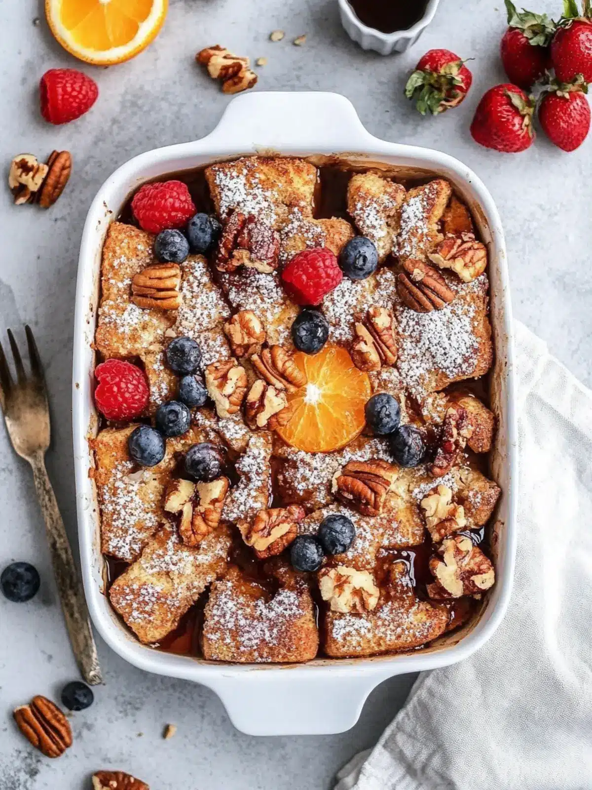 Delicious Upside-Down Orange Caramel Pecan French Toast Bake 4 Upside-Down Orange Caramel Pecan French Toast Bake
