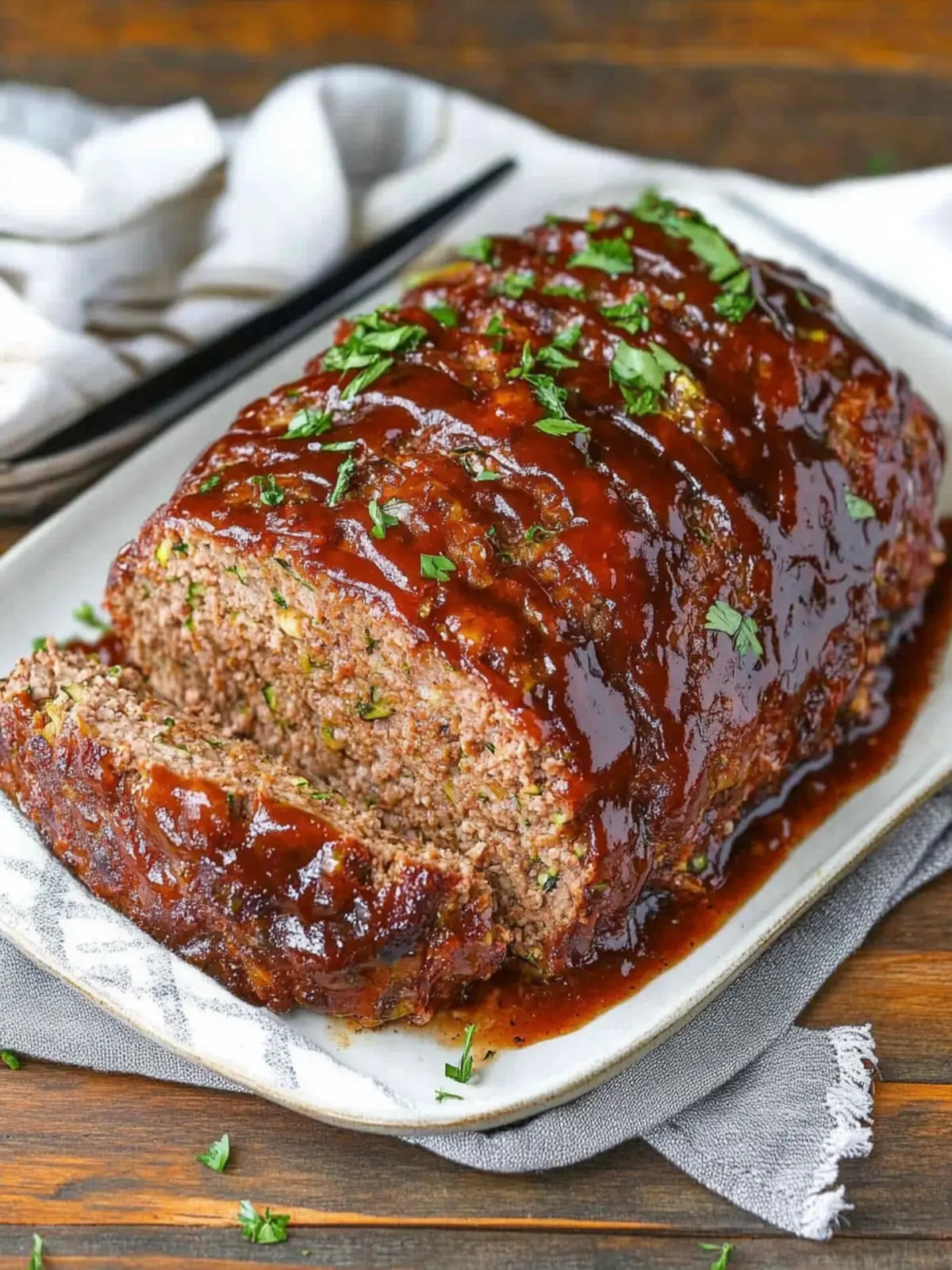 Irresistible Zucchini Meatloaf with Sweet Balsamic Glaze 4 Zucchini Meatloaf