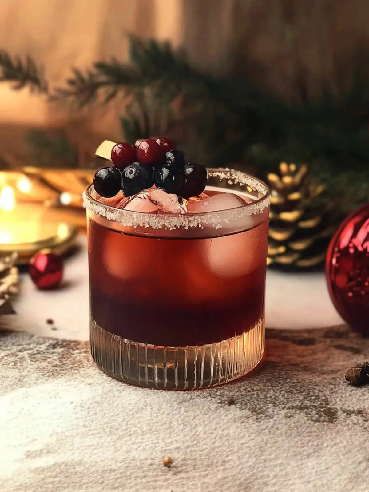 Delicious Christmas Old Fashioned with Homemade Cranberry Bliss 4 Christmas Old Fashioned
