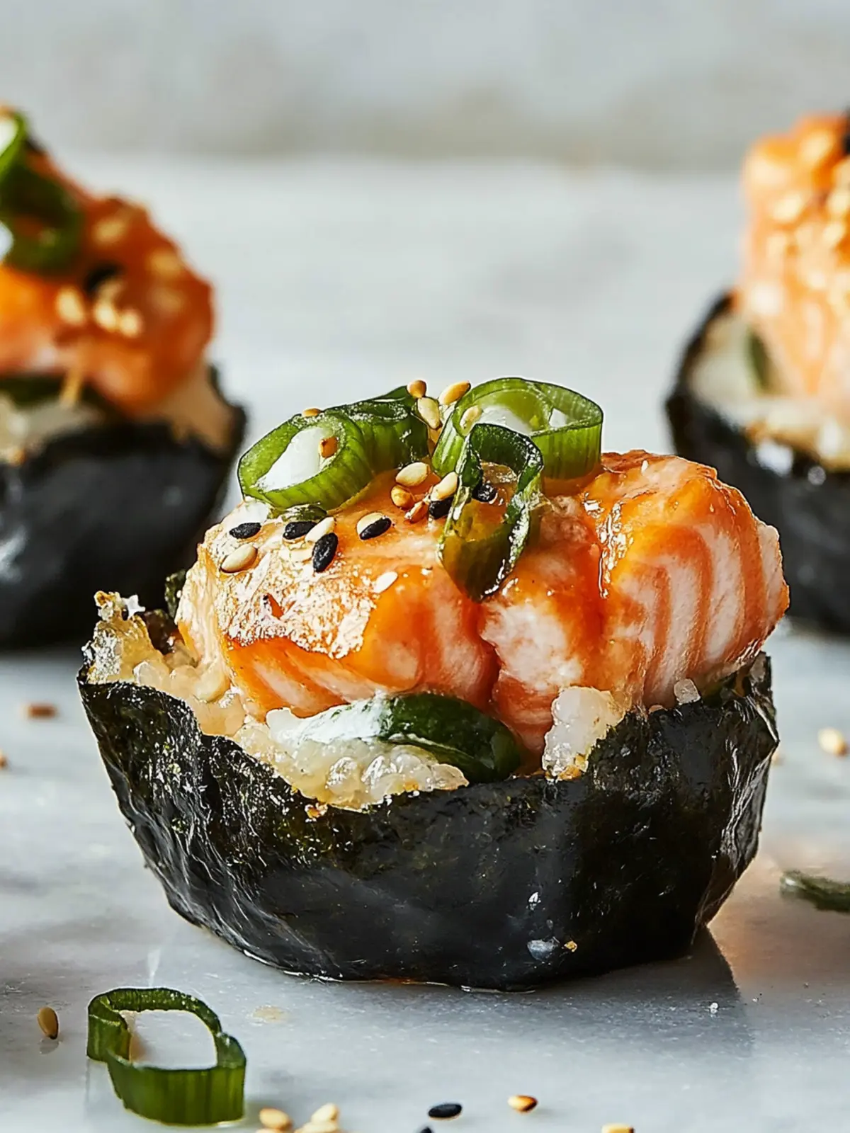 Baked Salmon Sushi Cups: A Quick Twist on Your Sushi Cravings 5 Baked Salmon Sushi Cups