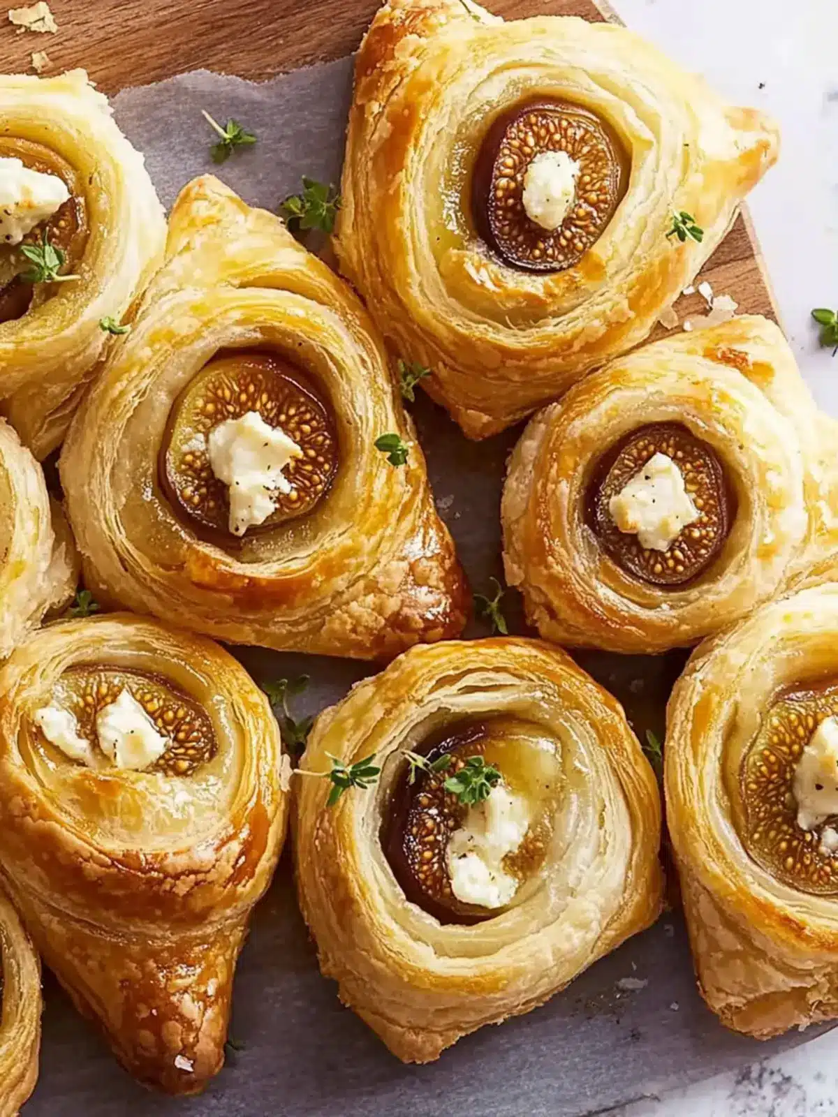 Delicious Fig & Goat Cheese Puff Pastry Roll for Flavor Lovers 4 Fig & Goat Cheese Puff Pastry Roll
