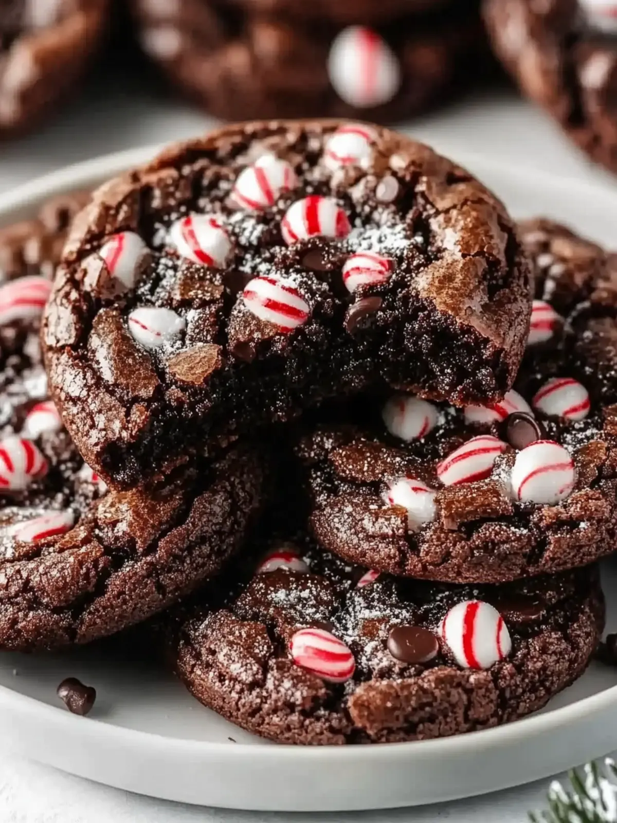 Delicious Peppermint Brownie Cookies to Brighten Your Holiday! 4 Peppermint Brownie Cookies