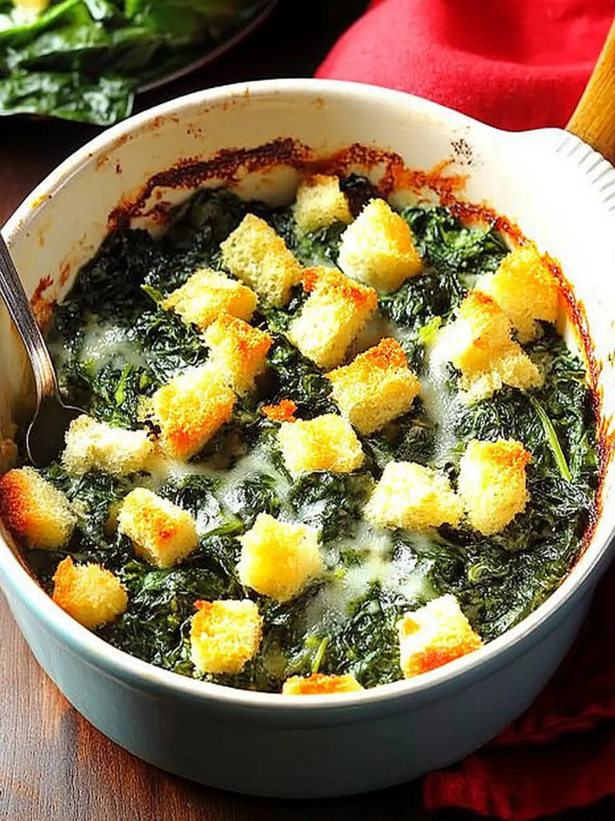 Crunchy Spinach Casserole
