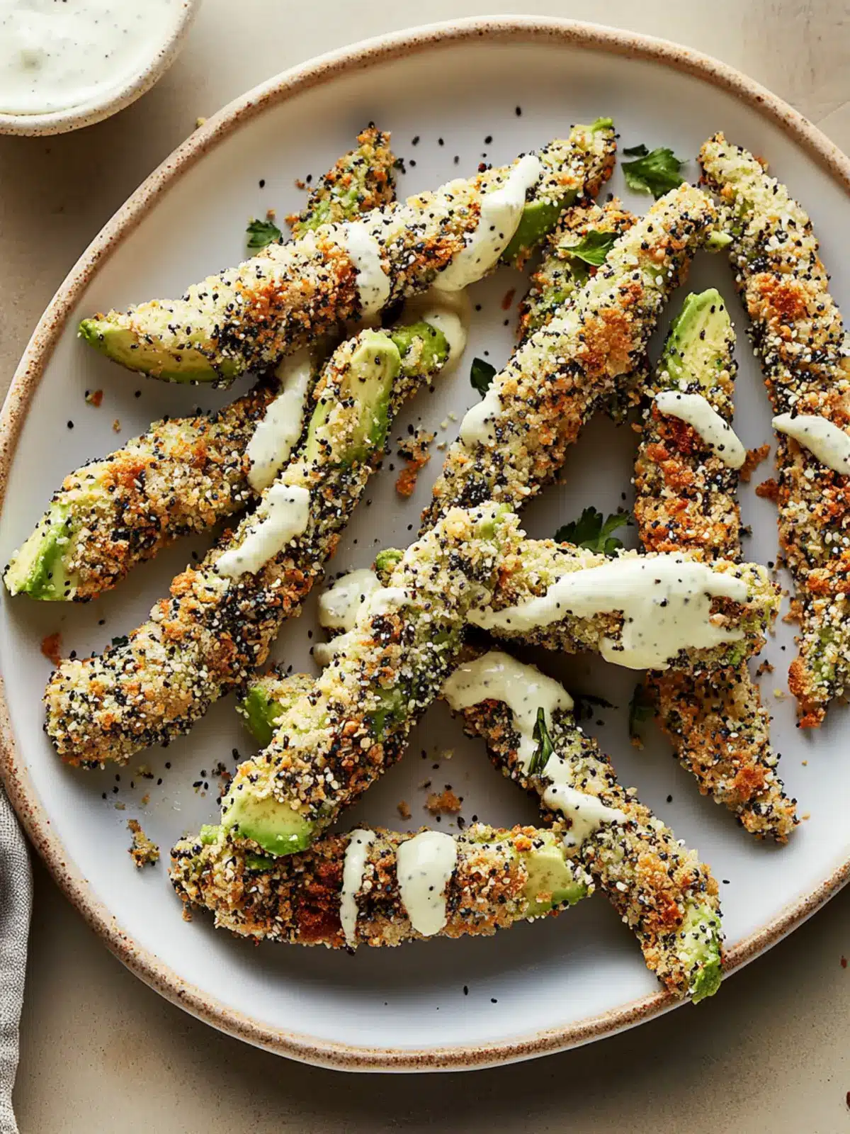 Air Fryer Everything Bagel Avocado Fries