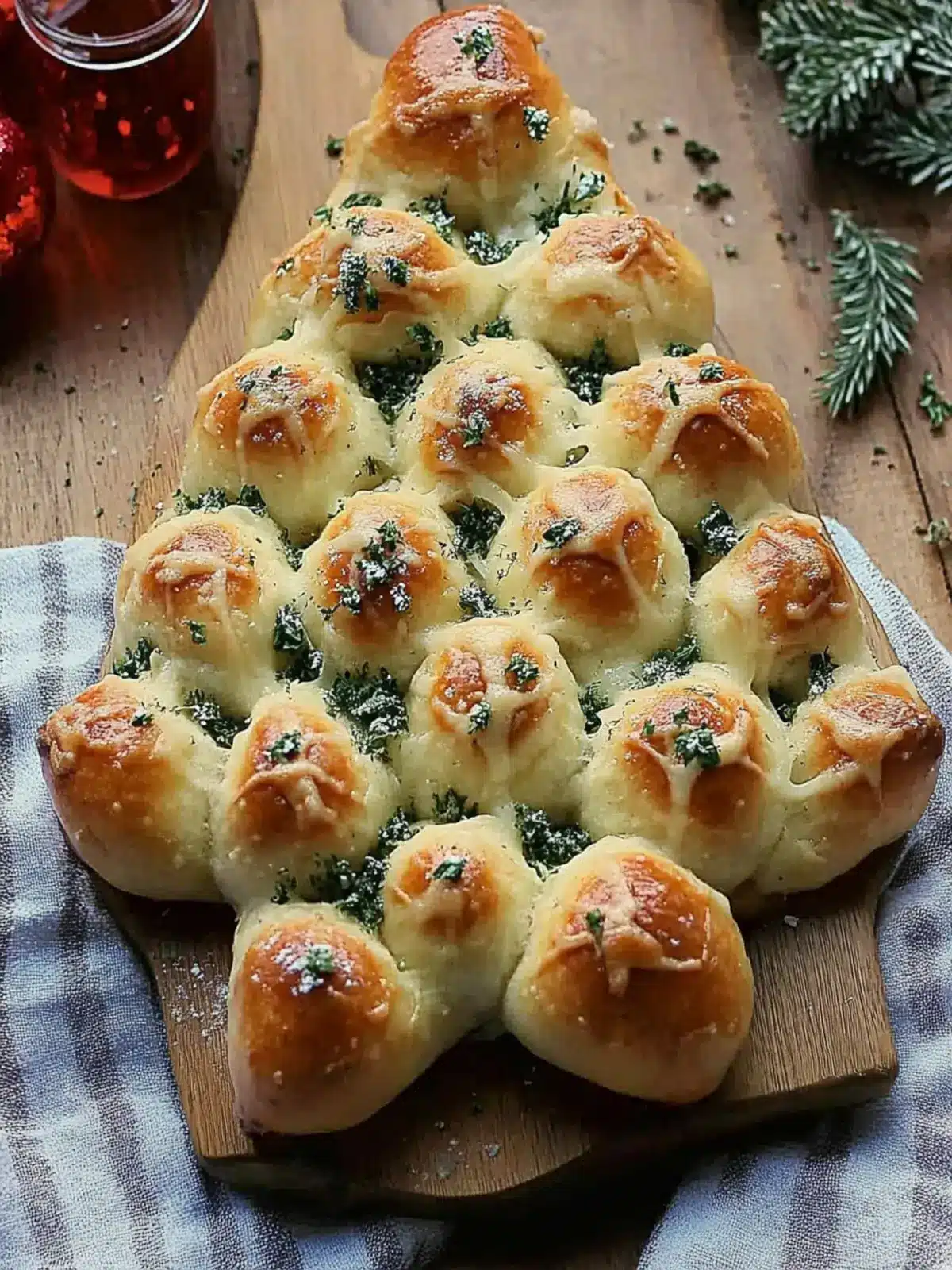 Cheesy Christmas Tree Bread: A Festive Pull-Apart Delight 2 Cheesy Christmas Tree Bread