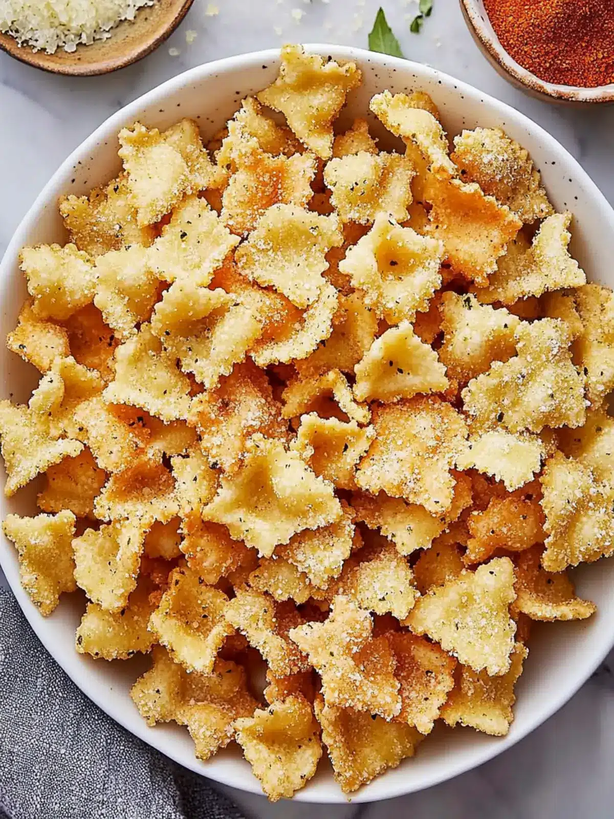 Savory Pasta Chips: The Perfect Snack for Dipping Delight 4 Pasta Chips